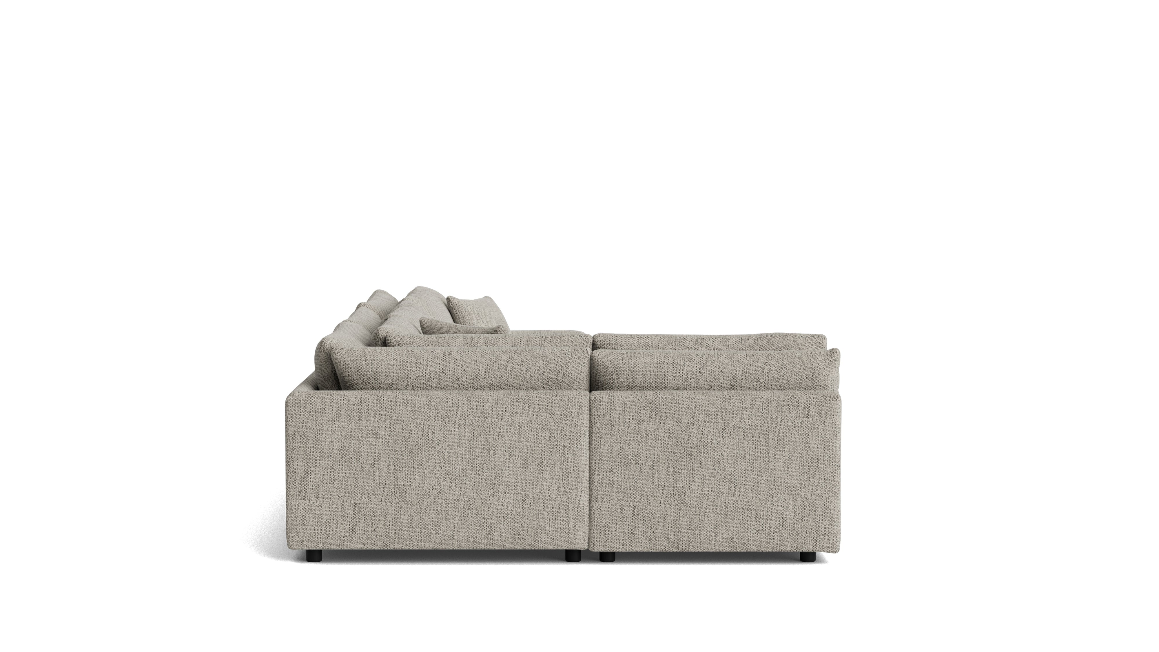 Soft Spot 4-Piece Modular Sectional Left, Oatmeal