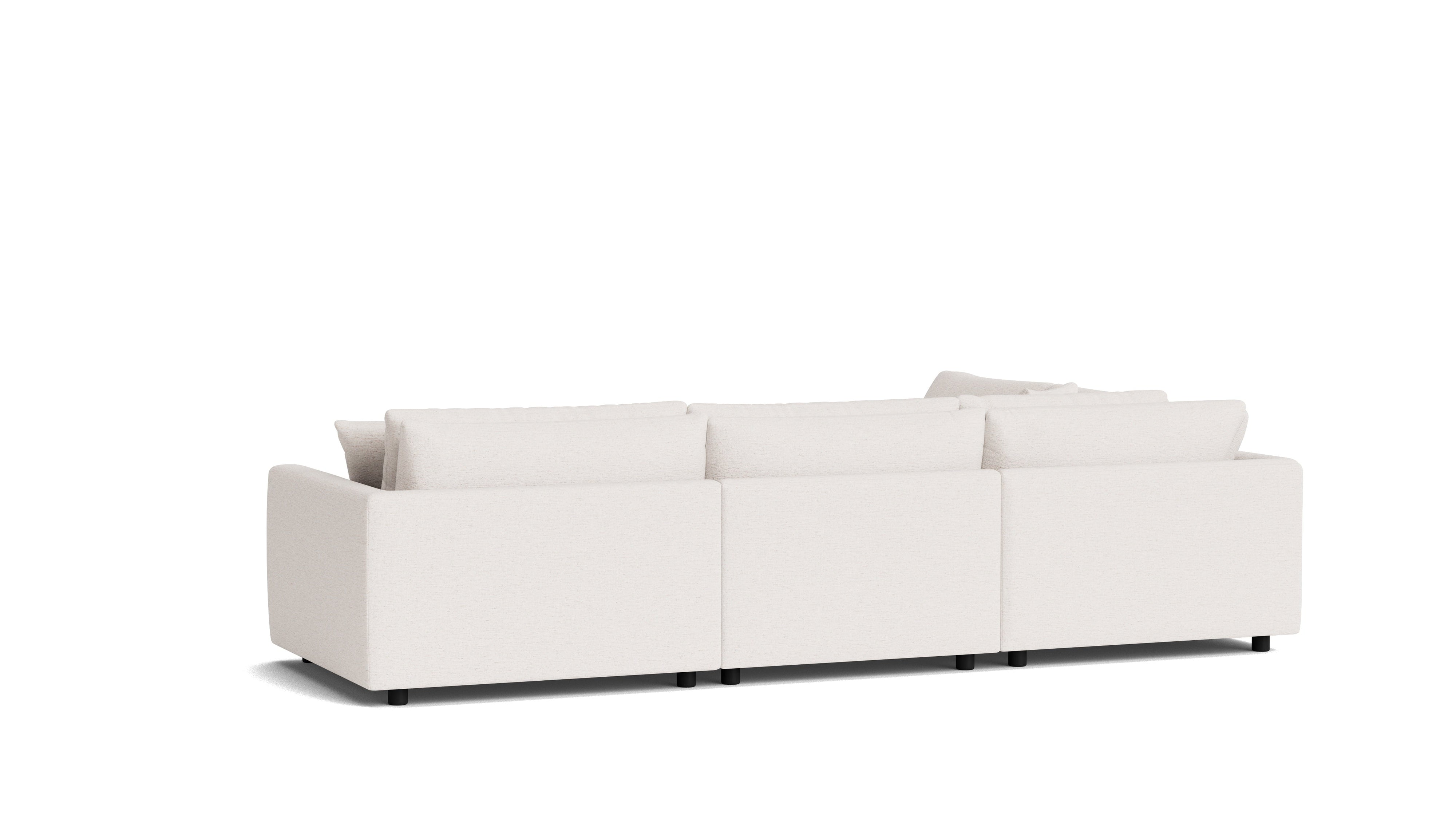 Soft Spot 4-Piece Modular Sectional Left, Nomad Snow