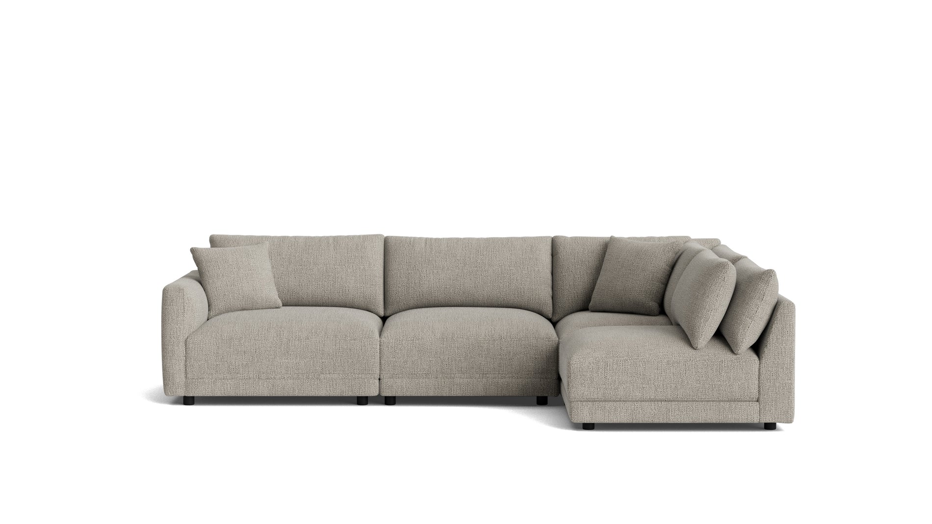 Soft Spot 4-Piece Modular Sectional Right, Oatmeal_image
