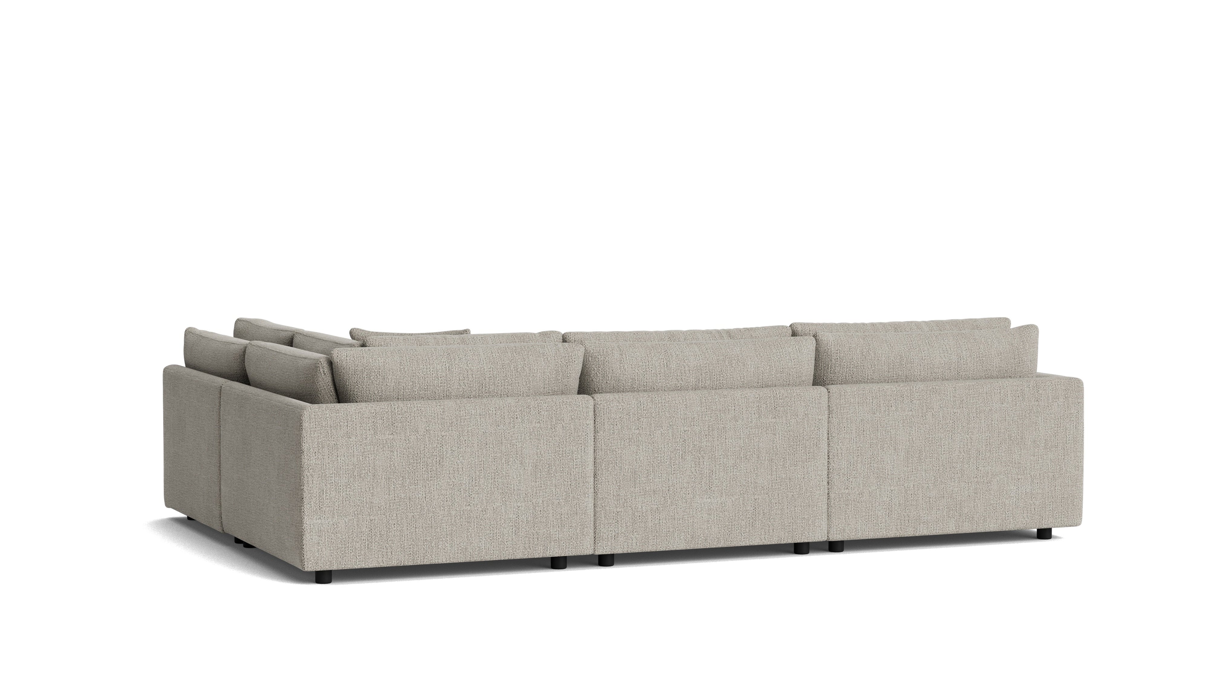 Soft Spot 4-Piece Modular Sectional Right, Oatmeal