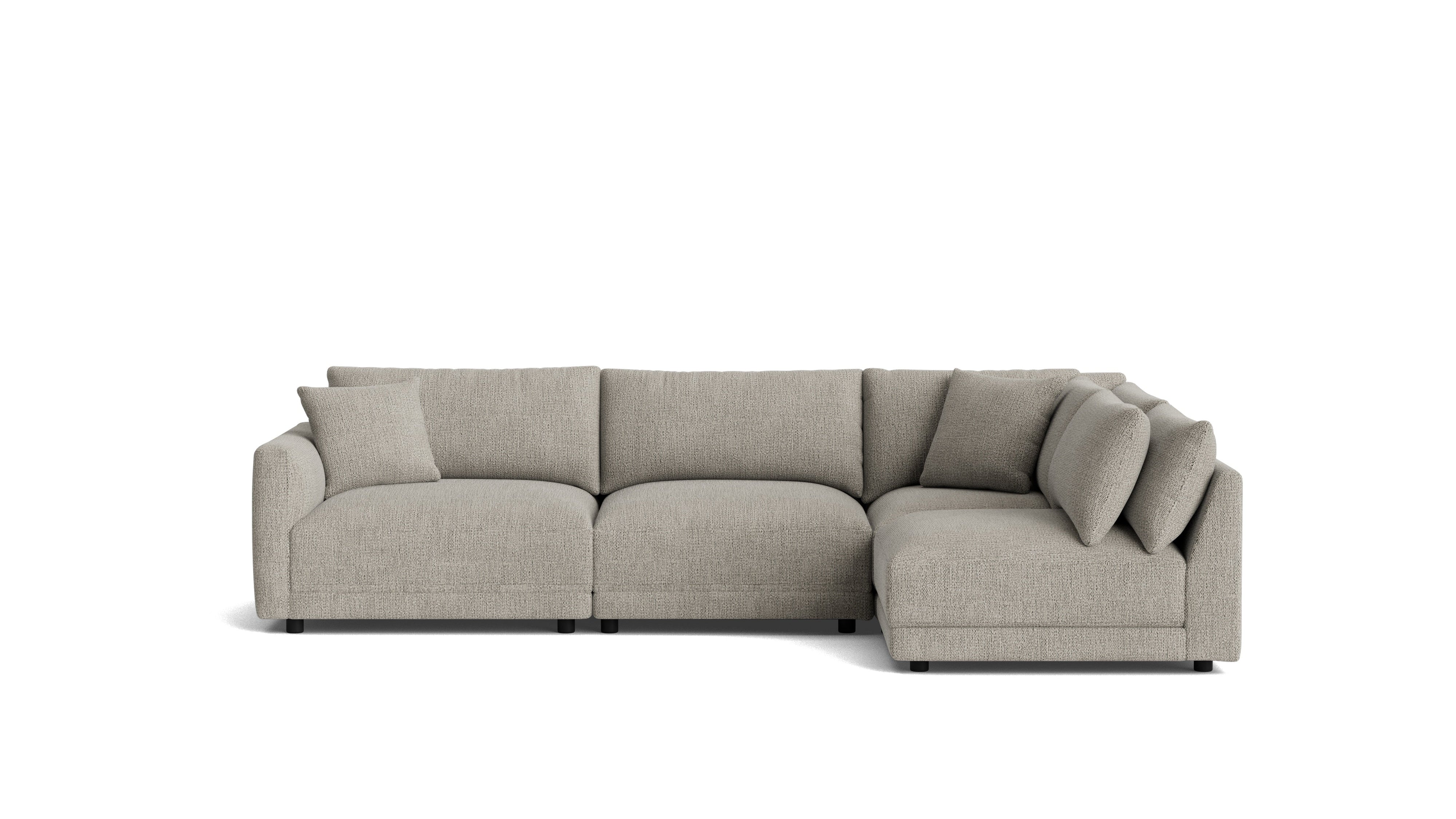 Soft Spot 4-Piece Modular Sectional Right, Oatmeal