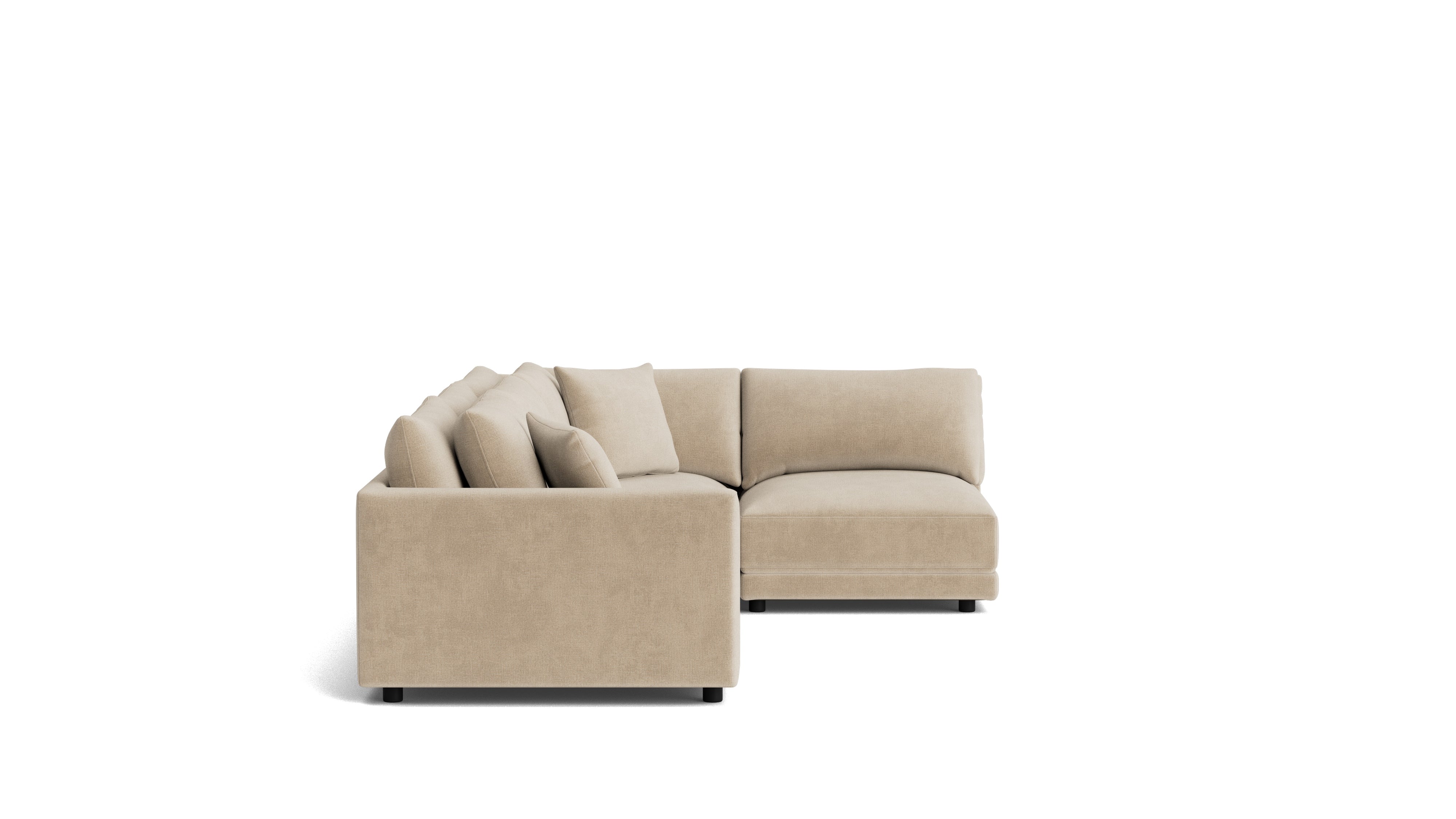 Soft Spot 4-Piece Modular Sectional Right, Cashew
