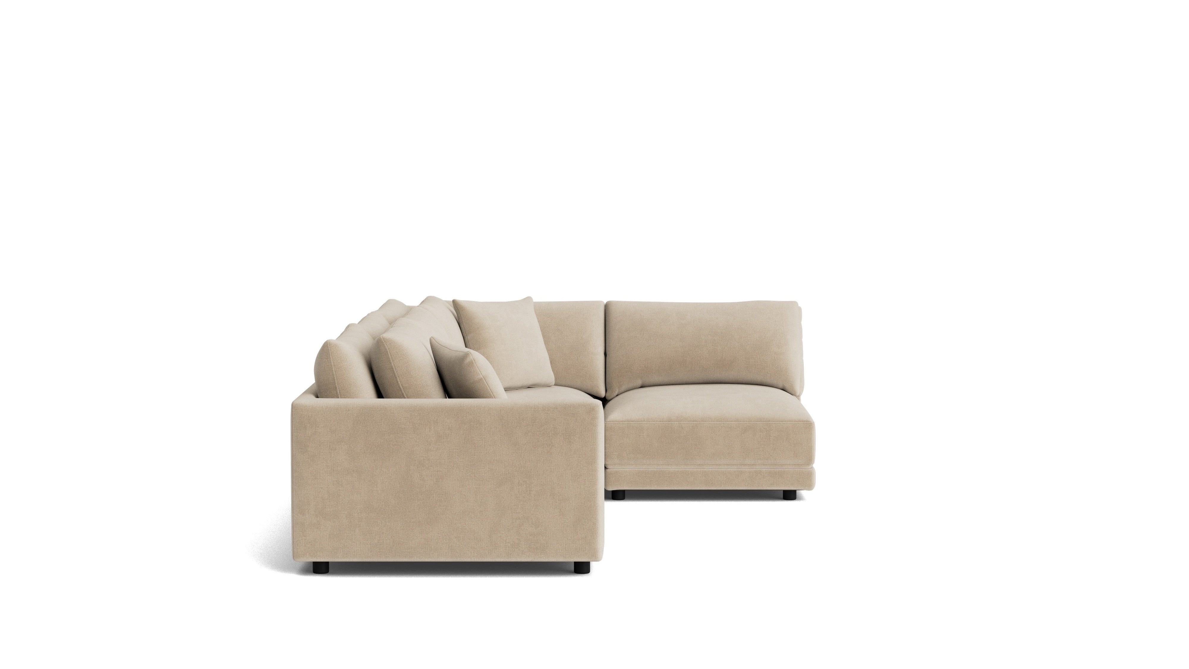 Soft Spot 4-Piece Modular Sectional Right, Cashew