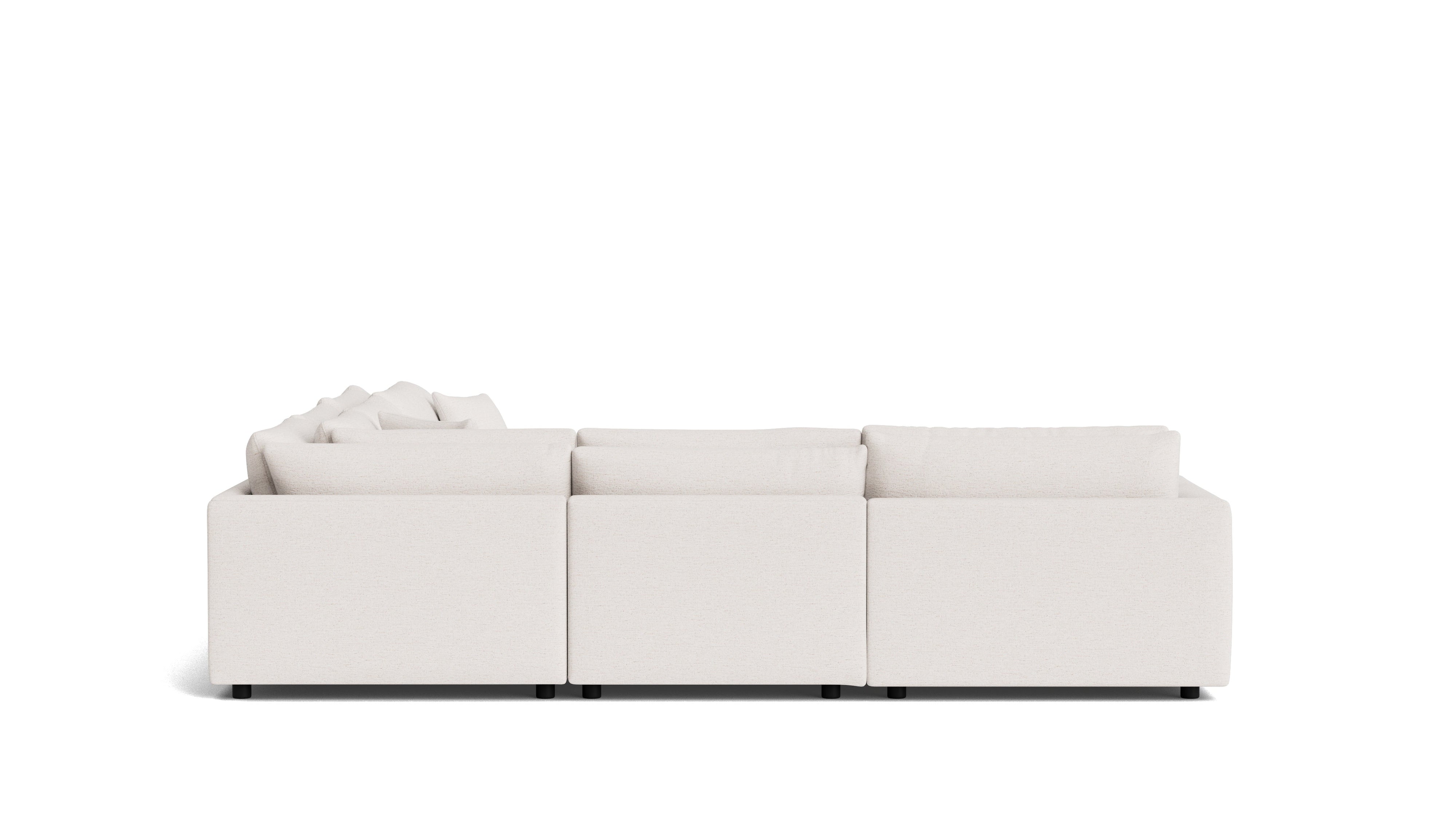 Soft Spot 5-Piece Modular Sectional Closed, Nomad Snow
