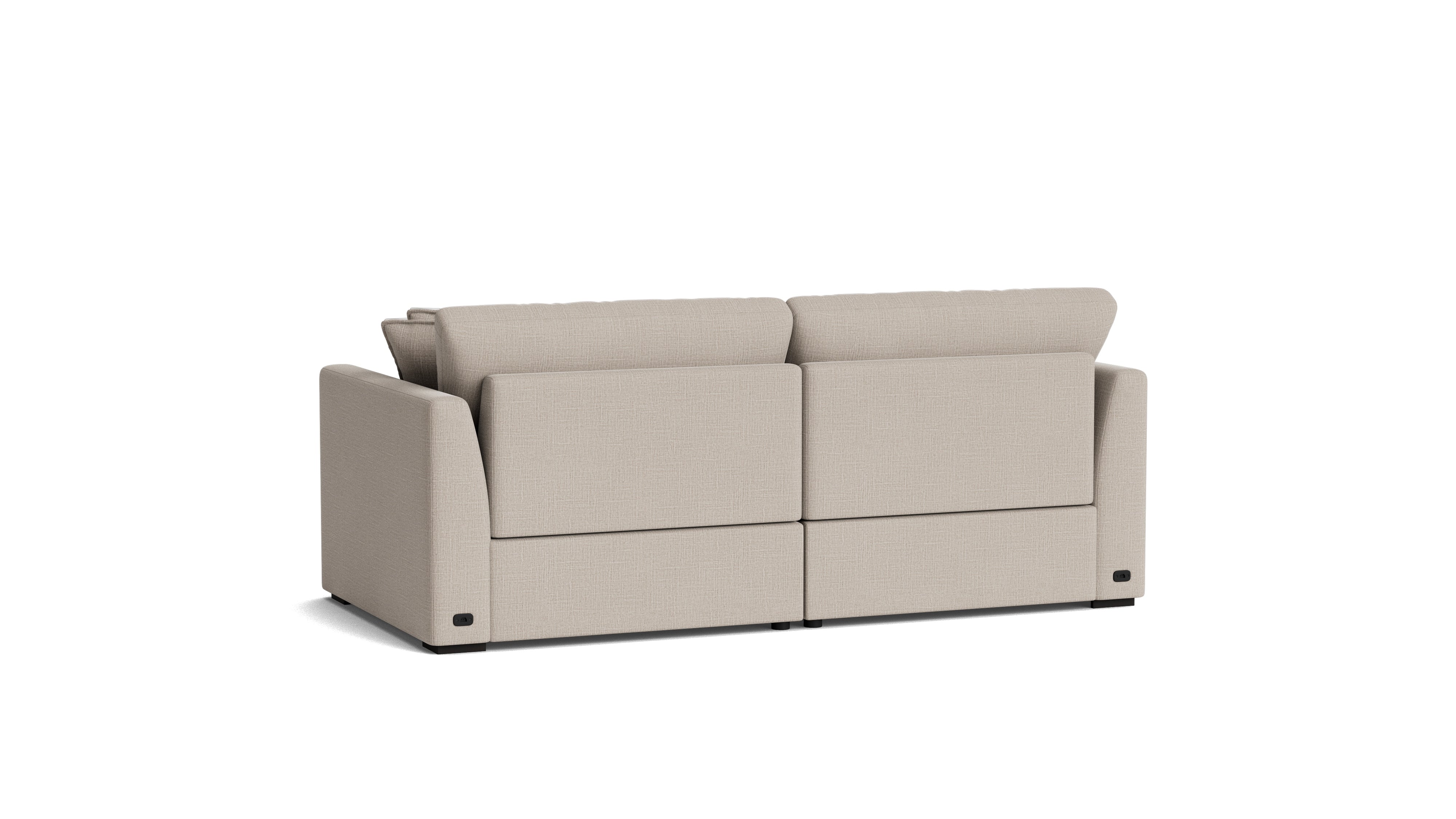 Lift Off Power Recliner 2-Piece Modular Sofa, Light Pebble