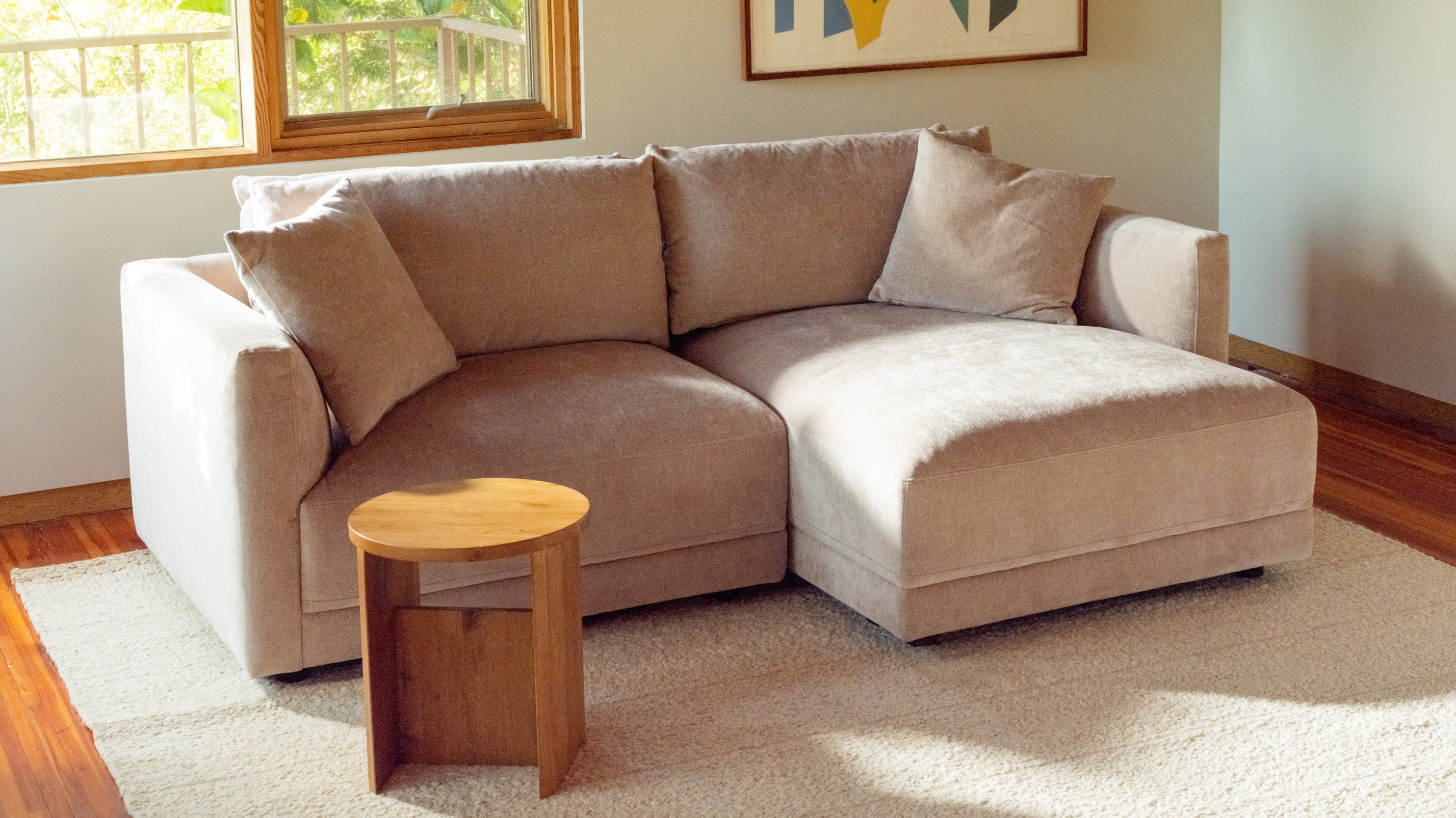 Soft Spot 2-Piece Modular Sectional Right, Cashew