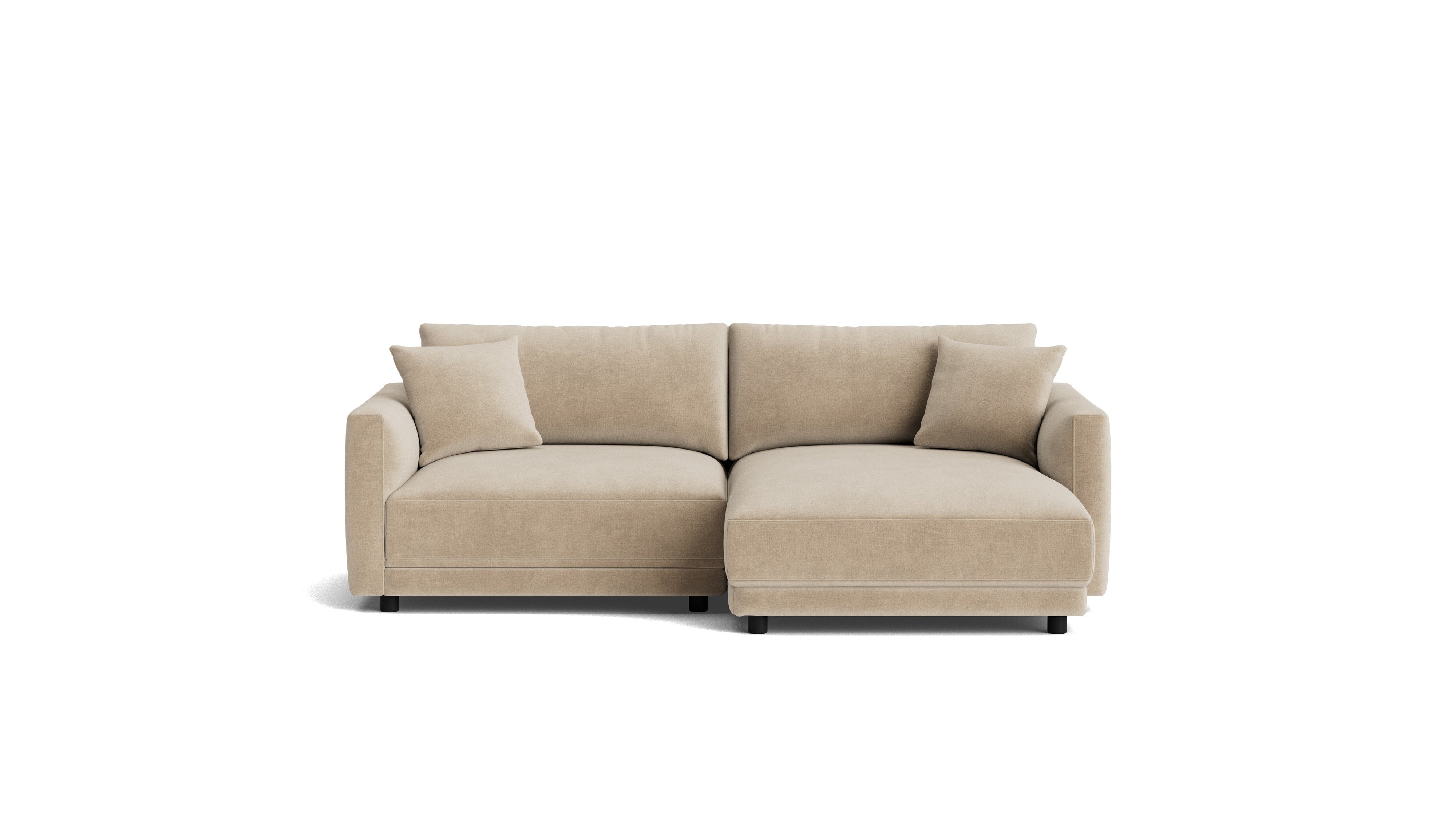Soft Spot 2-Piece Modular Sectional Right, Cashew