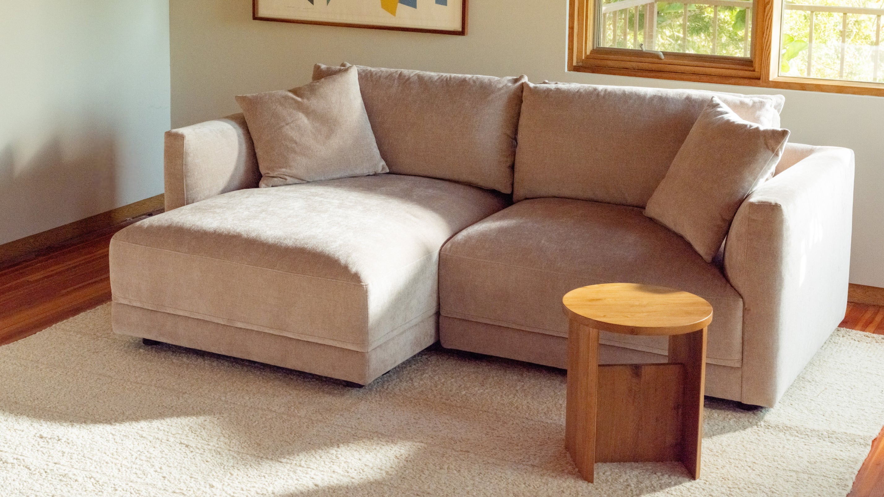 Soft Spot 2-Piece Modular Sectional Left, Cashew