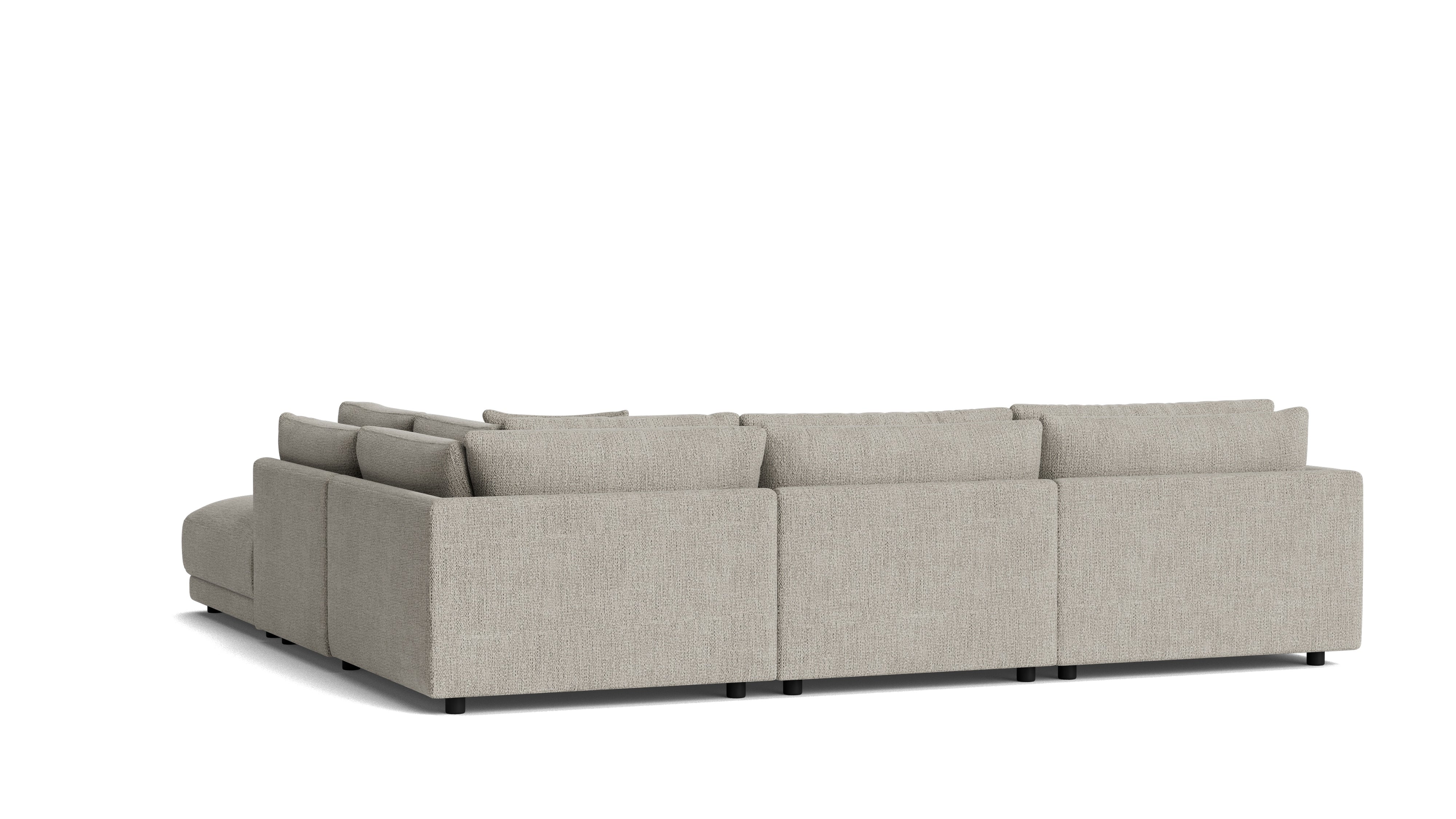 Soft Spot 5-Piece Modular Sectional Right, Oatmeal