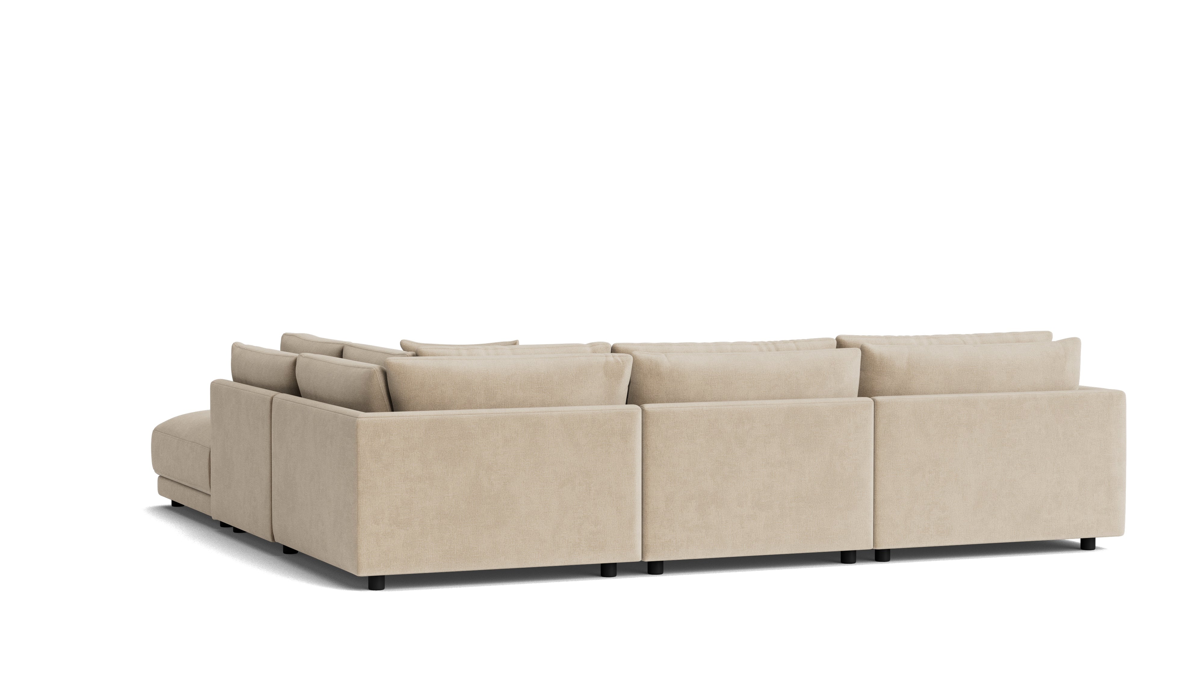 Soft Spot 5-Piece Modular Sectional Right, Cashew