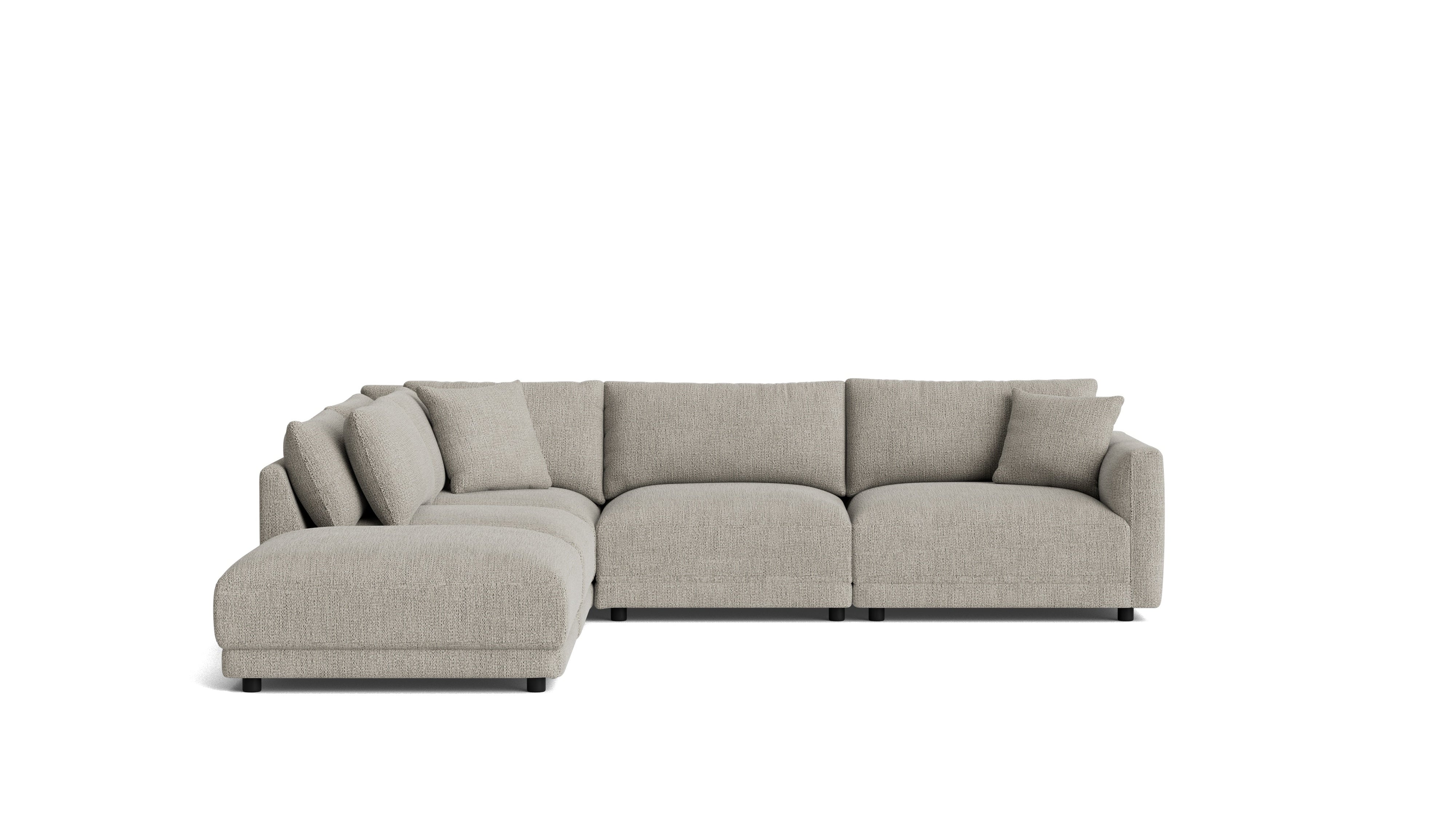 Soft Spot 5-Piece Modular Sectional Left, Oatmeal