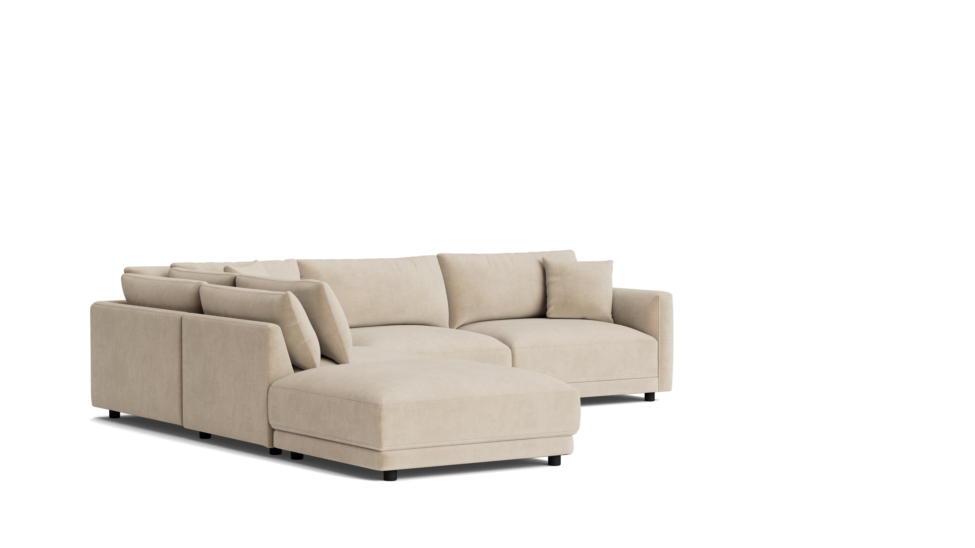 Soft Spot 5-Piece Modular Sectional Left, Cashew