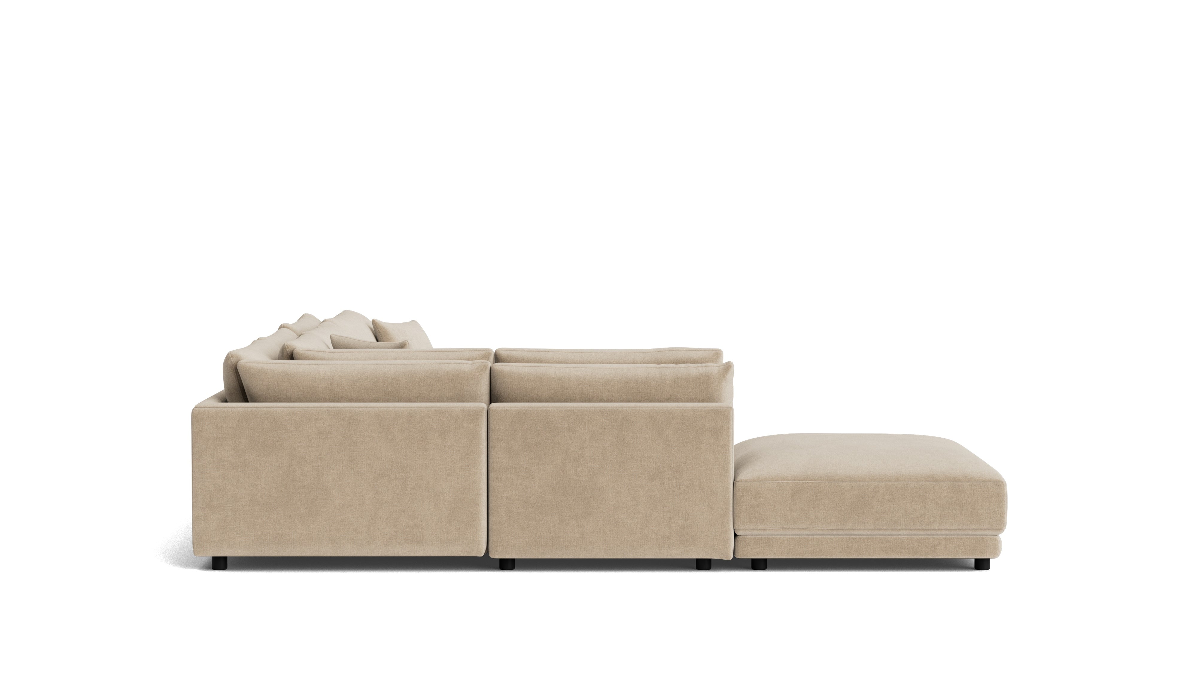 Soft Spot 5-Piece Modular Sectional Left, Cashew