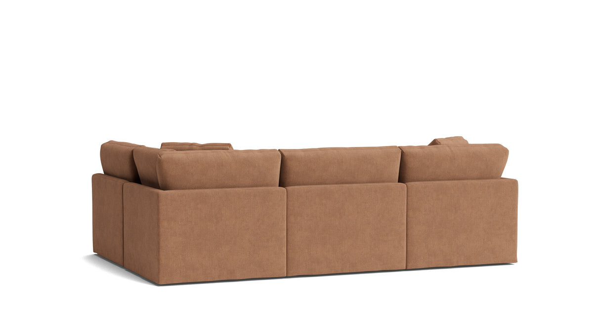 Get Together™ 4-Piece Modular Sectional Armless, Standard, Spice