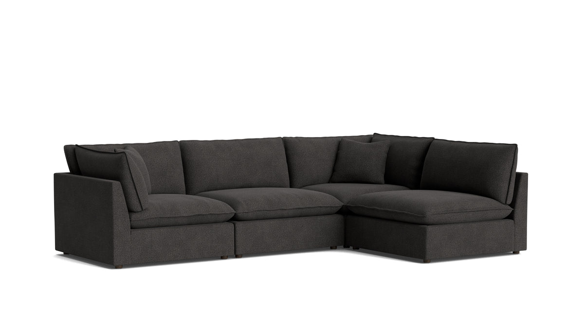 Chill Time 4-Piece Modular Sectional Armless, Dark Shadow — alternate view