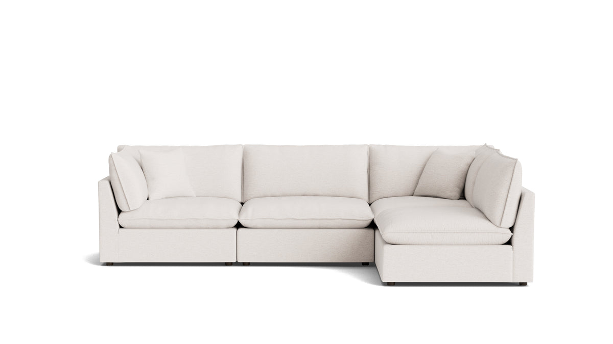 Chill Time 4-Piece Modular Sectional Armless, Nomad Snow