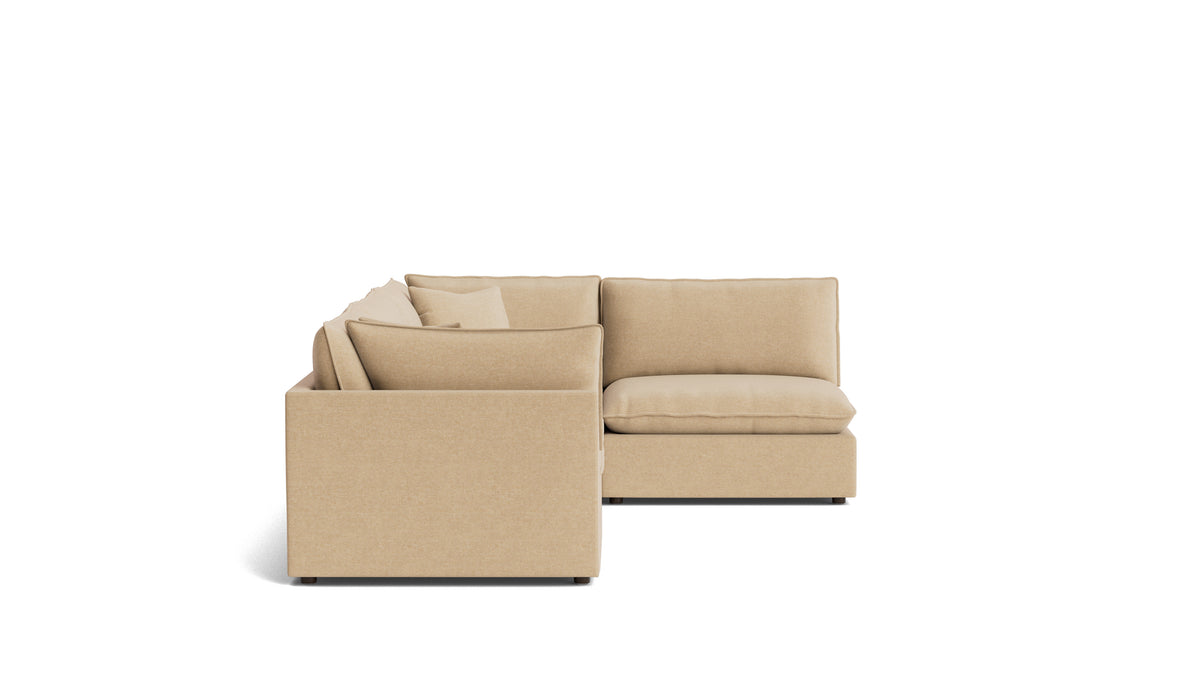 Chill Time 4-Piece Modular Sectional Armless, Hazelnut — alternate view