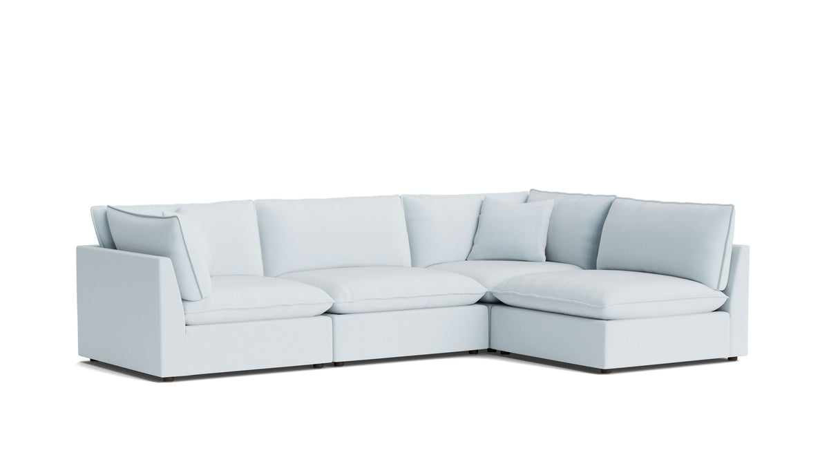 Chill Time 4-Piece Modular Sectional Armless, Cove