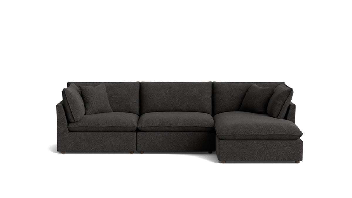 Chill Time 3-Piece Modular Sectional Right, Dark Shadow_image