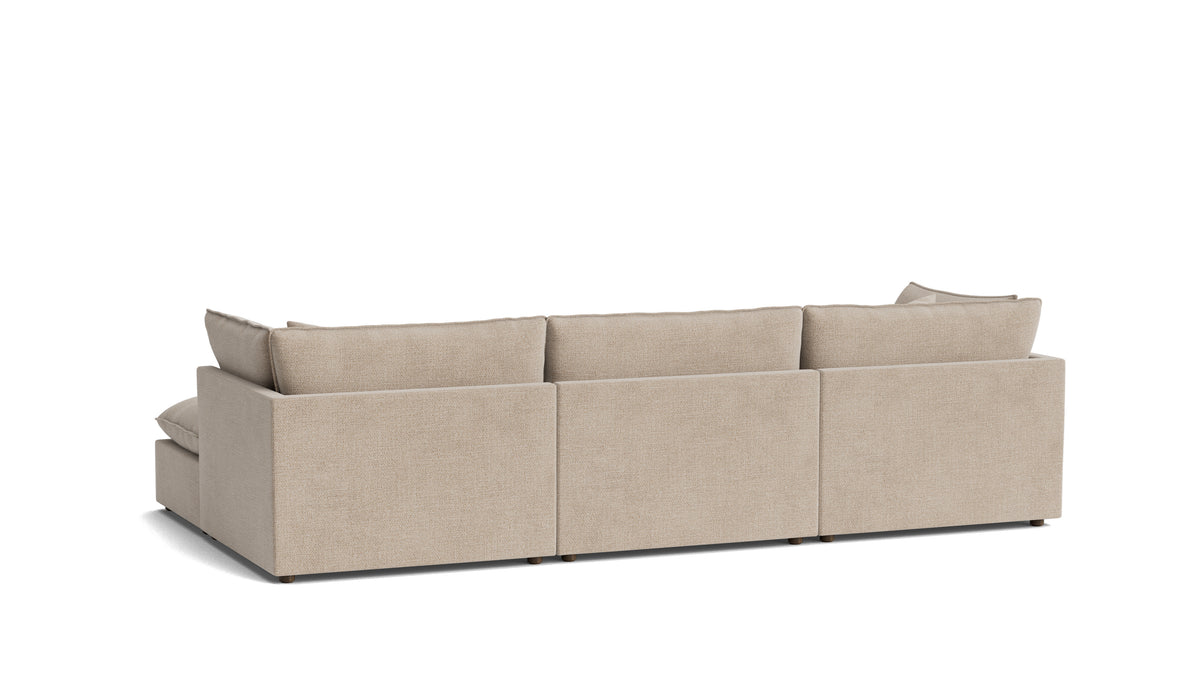 Chill Time 3-Piece Modular Sectional Right, Champagne