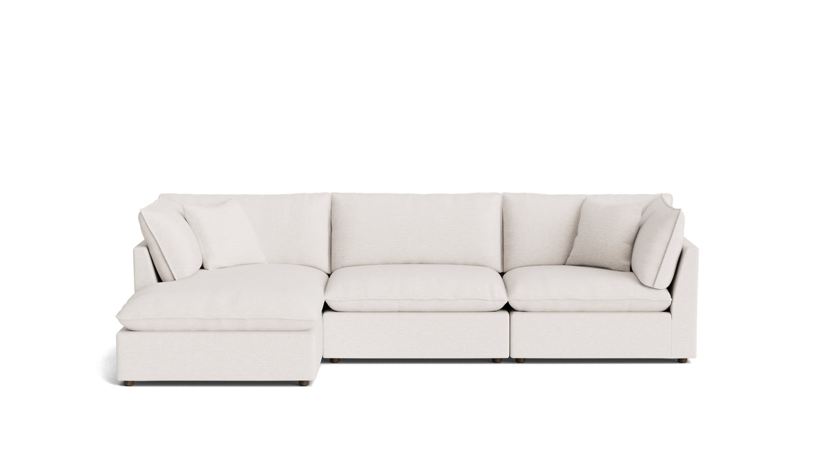 Chill Time 3-Piece Modular Sectional Left, Nomad Snow