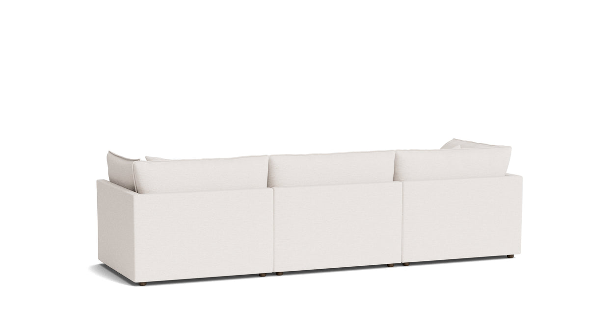 Chill Time 3-Piece Modular Sectional Left, Nomad Snow