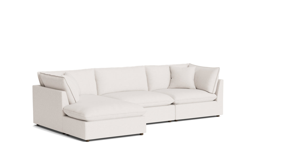 Chill Time 3-Piece Modular Sectional Left, Nomad Snow