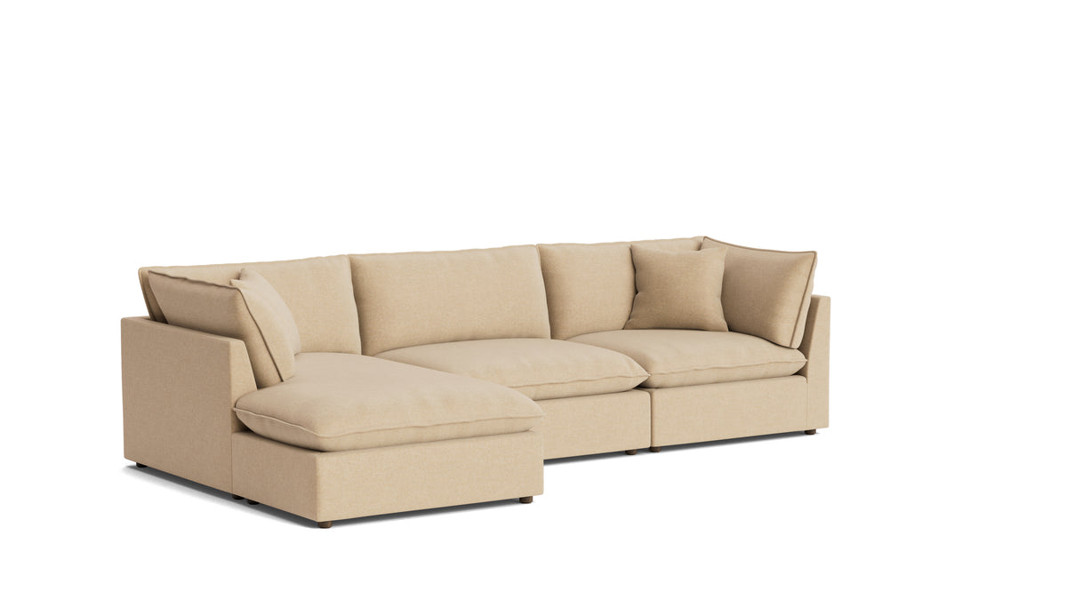 Chill Time 3-Piece Modular Sectional Left, Hazelnut