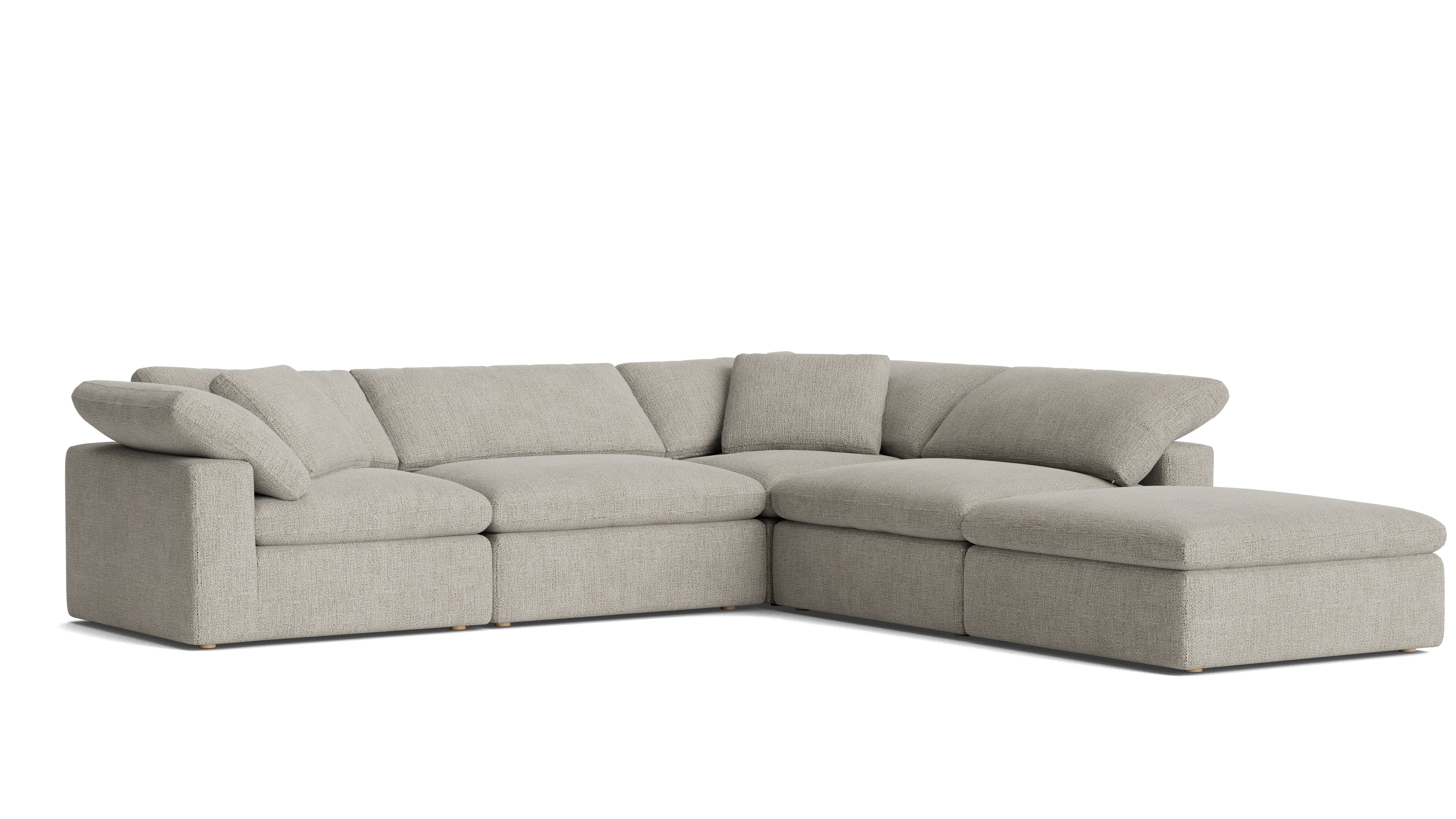 Movie Night™ 5 - Piece Modular Sectional, Large, Oatmeal - Sundays CompanySEC-YJ-901-007