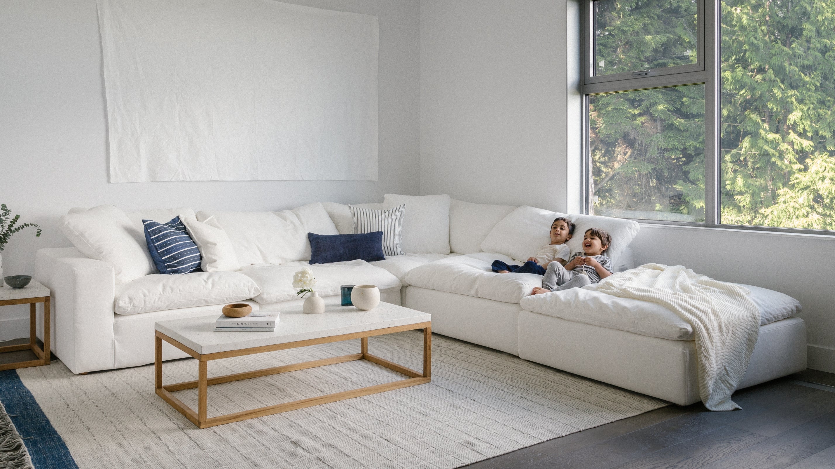Movie Night™ 5-Piece Modular Sectional, Large, Oatmeal