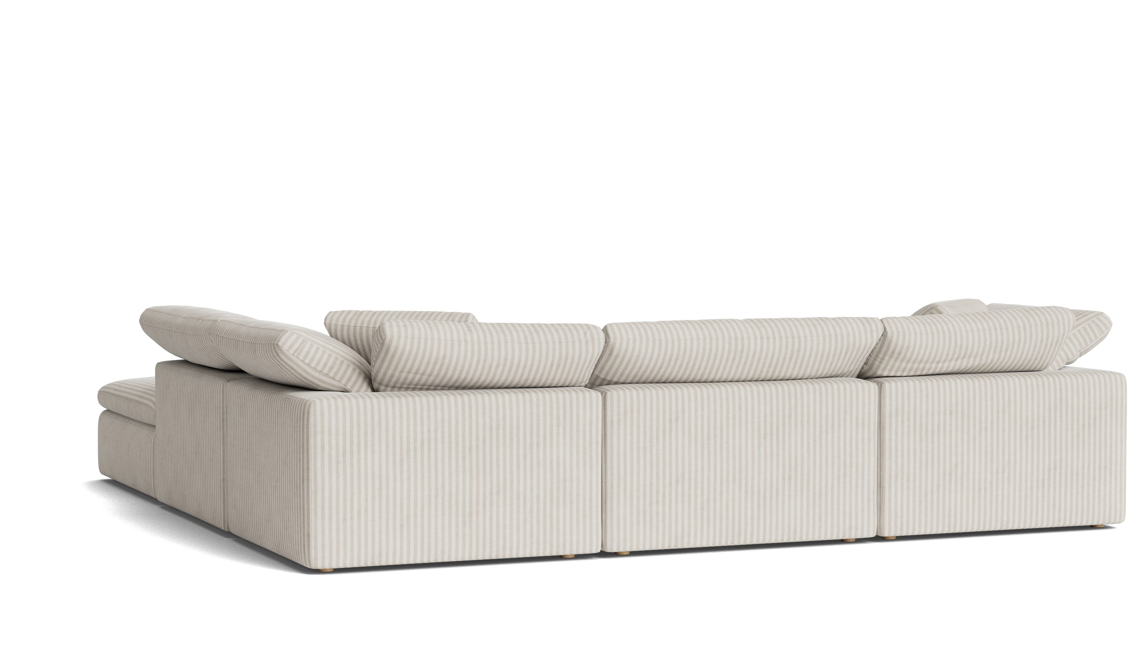 Movie Night™ 5-Piece Modular Sectional, Large, Newport Stripe