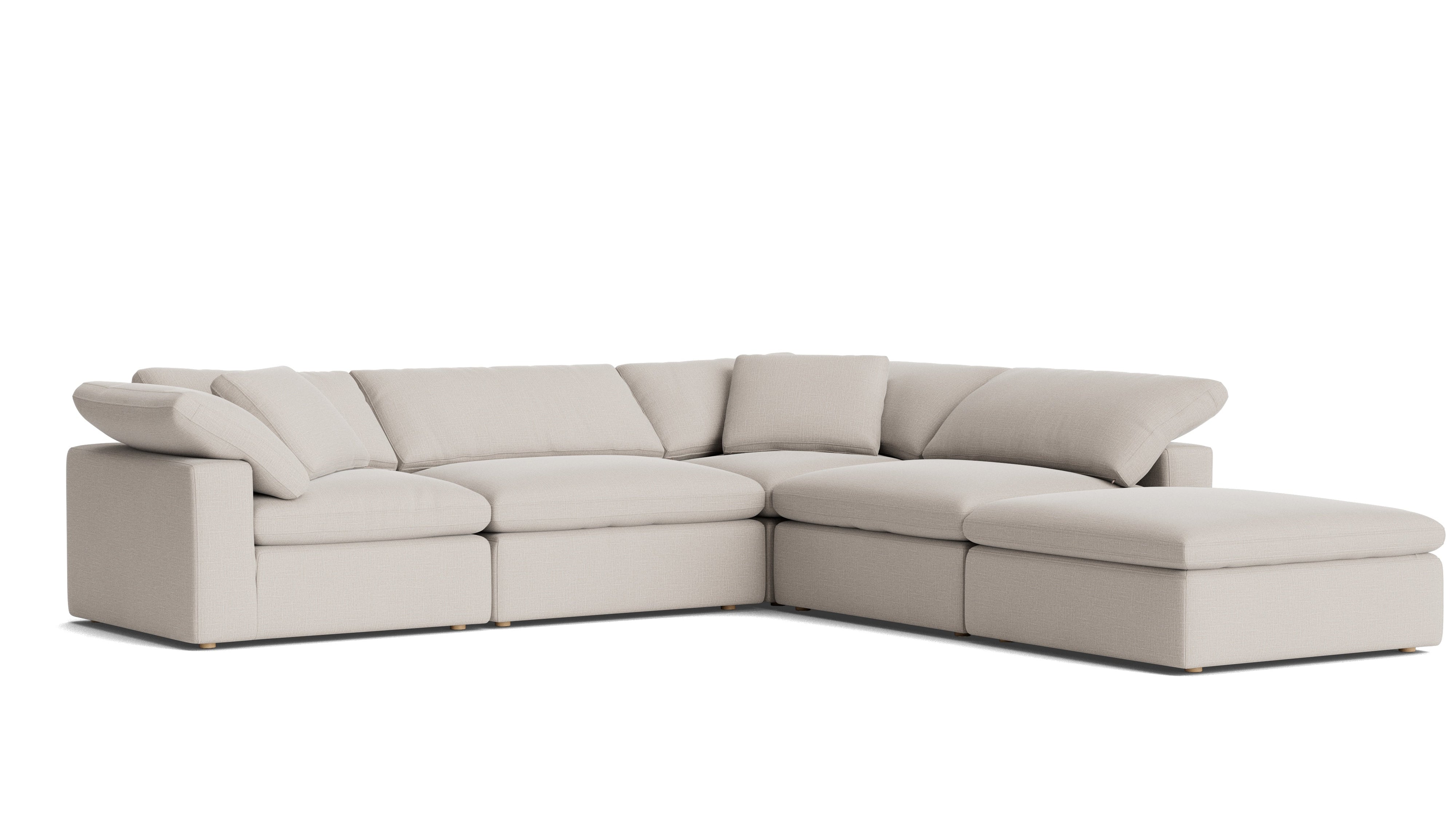 Movie Night™ 5-Piece Modular Sectional, Large, Clay