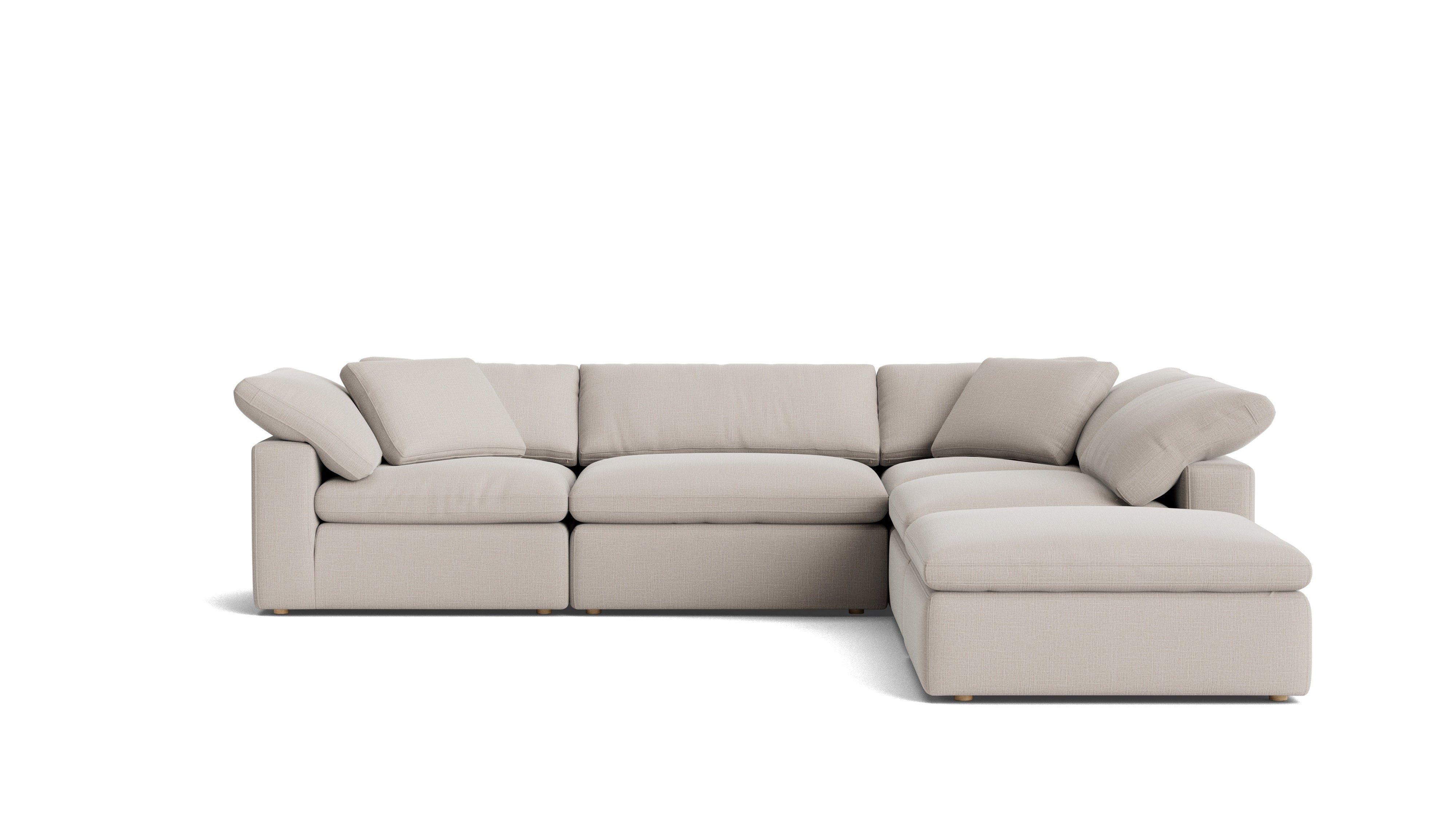 Movie Night™ 5-Piece Modular Sectional, Large, Clay