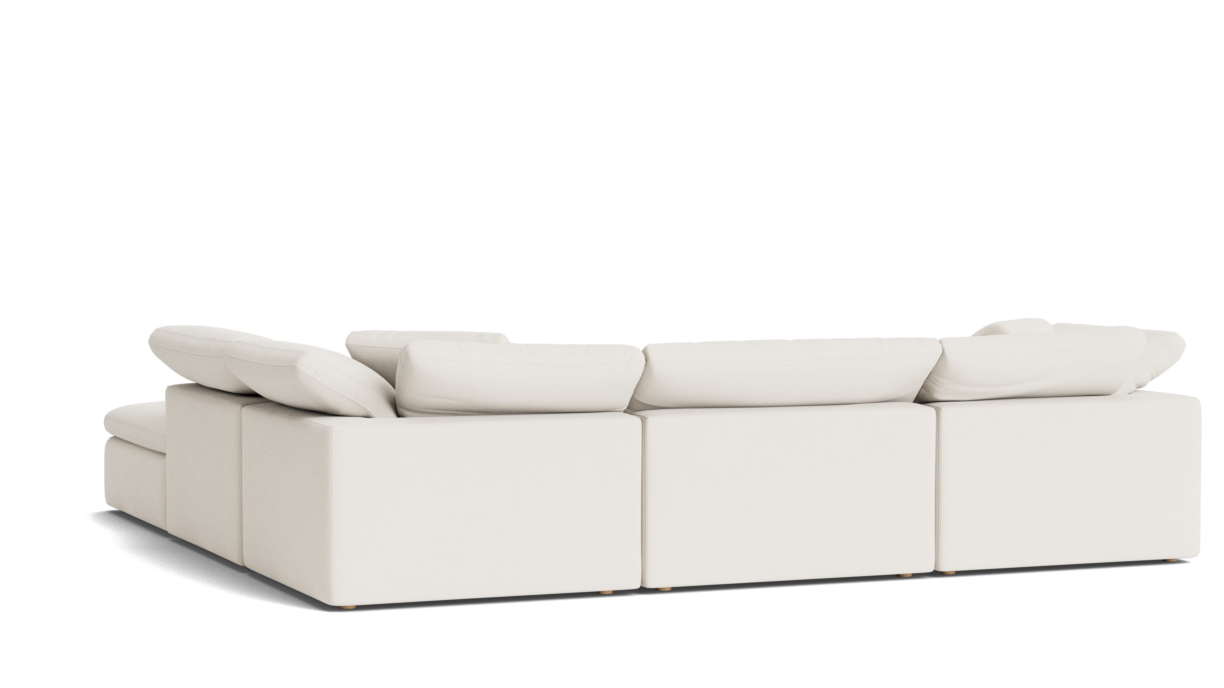 Movie Night™ 5 - Piece Modular Sectional, Large, Cream Linen - Sundays CompanySEC-YJ-901-018