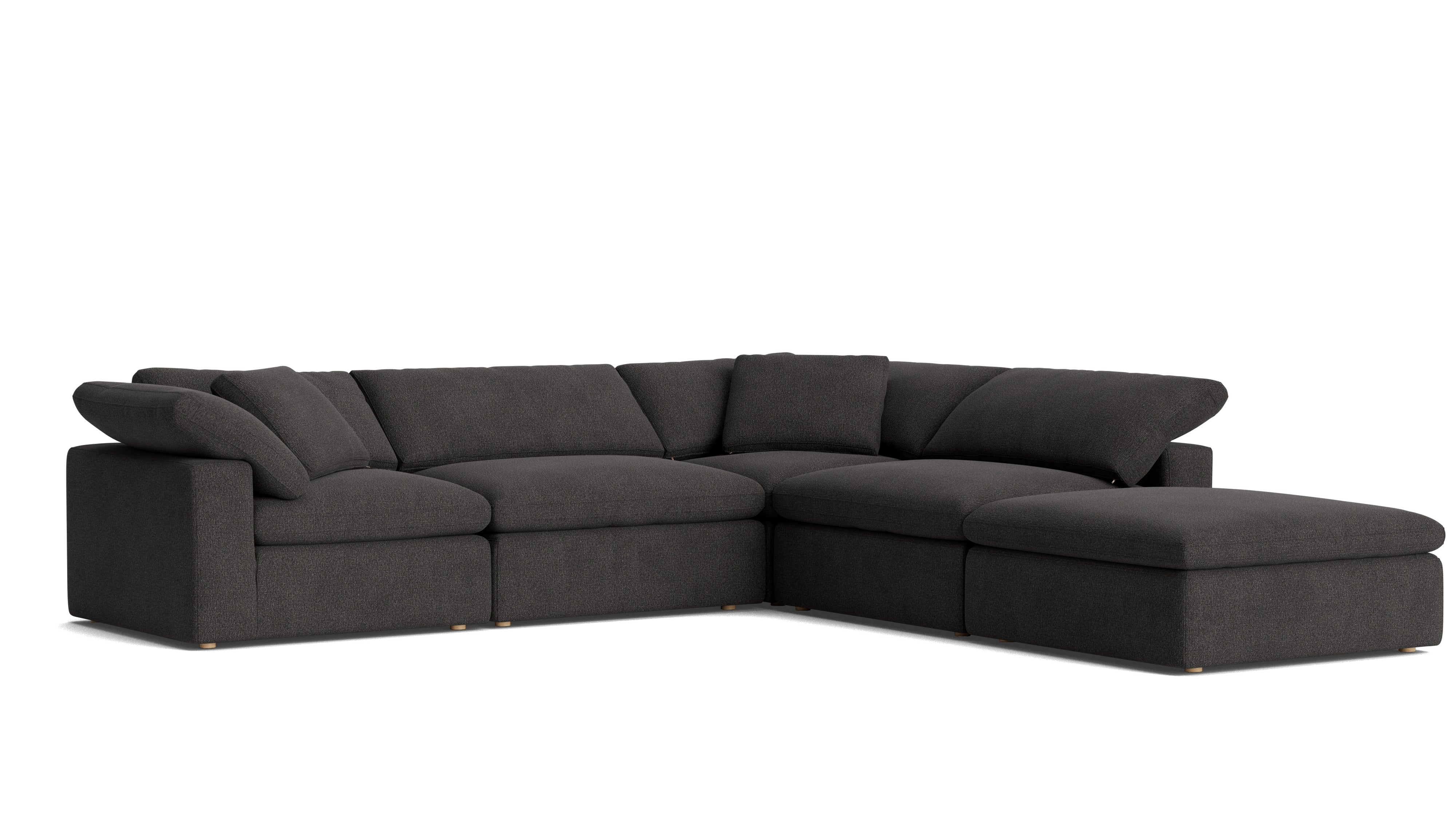 Movie Night™ 5 - Piece Modular Sectional, Large, Dark Shadow - Sundays CompanySEC-YJ-901-025