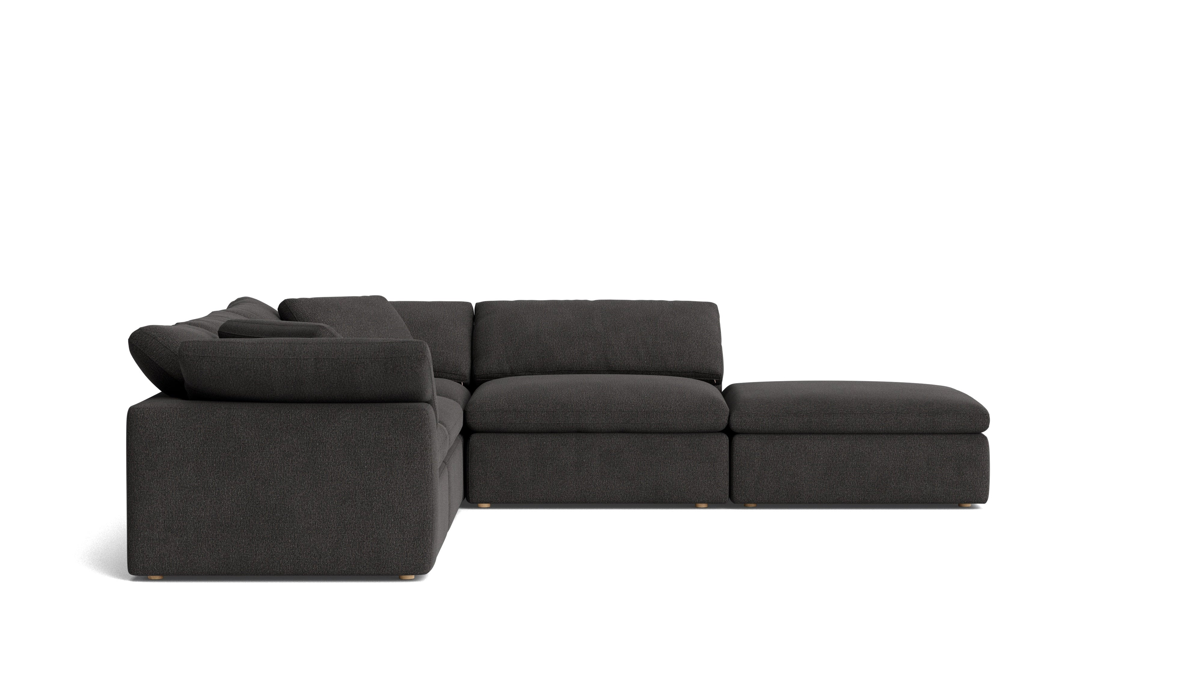 Movie Night™ 5-Piece Modular Sectional, Large, Dark Shadow