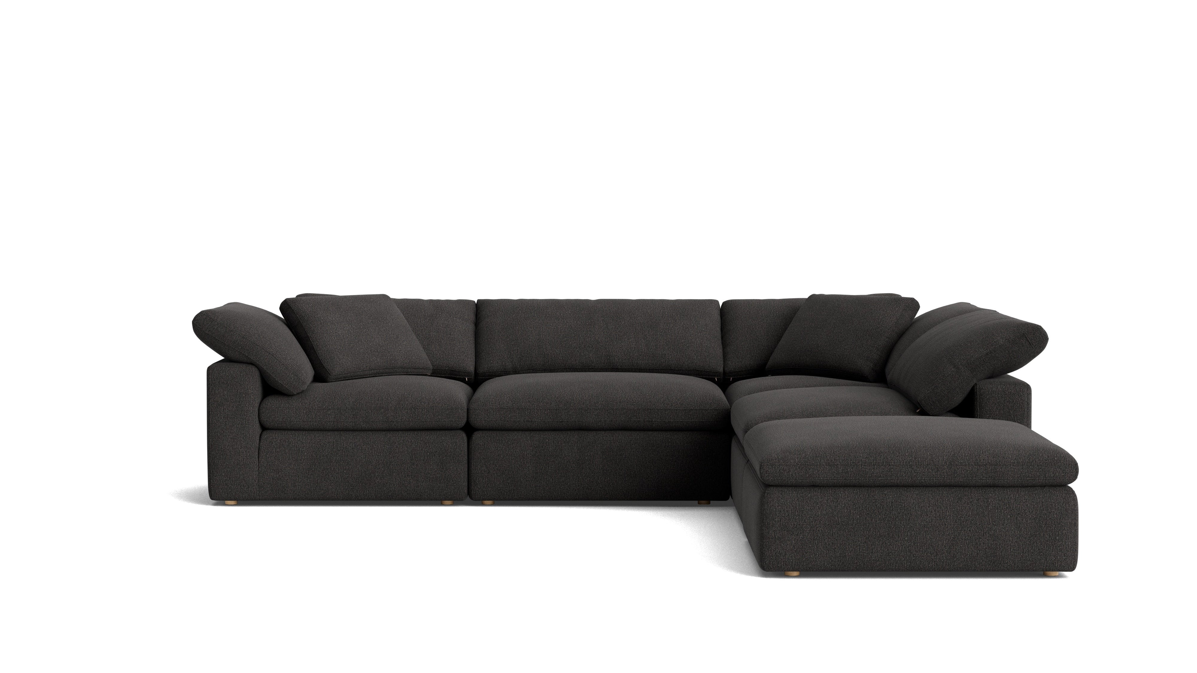 Movie Night™ 5-Piece Modular Sectional, Large, Dark Shadow