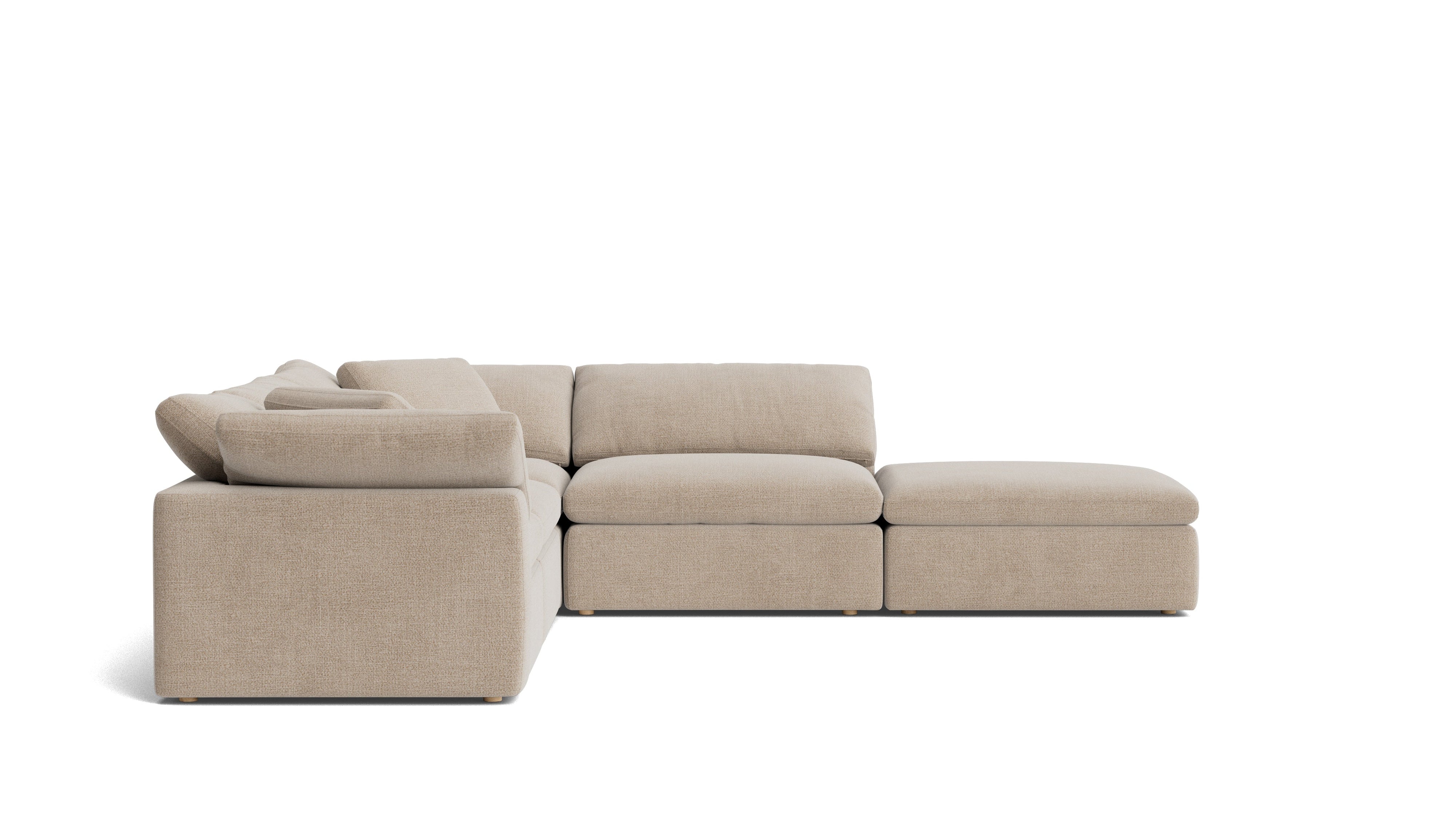 Movie Night™ 5-Piece Modular Sectional, Large, Champagne
