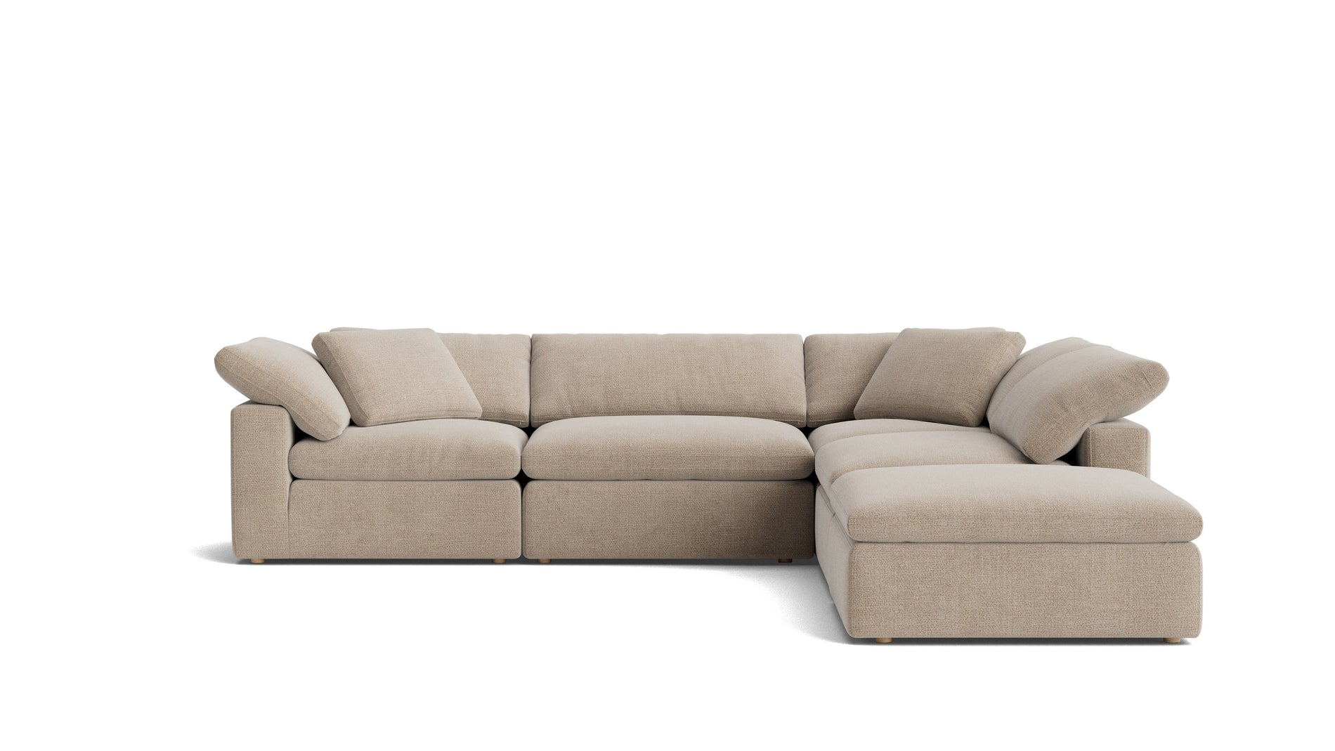 Movie Night™ 5-Piece Modular Sectional, Large, Champagne_image