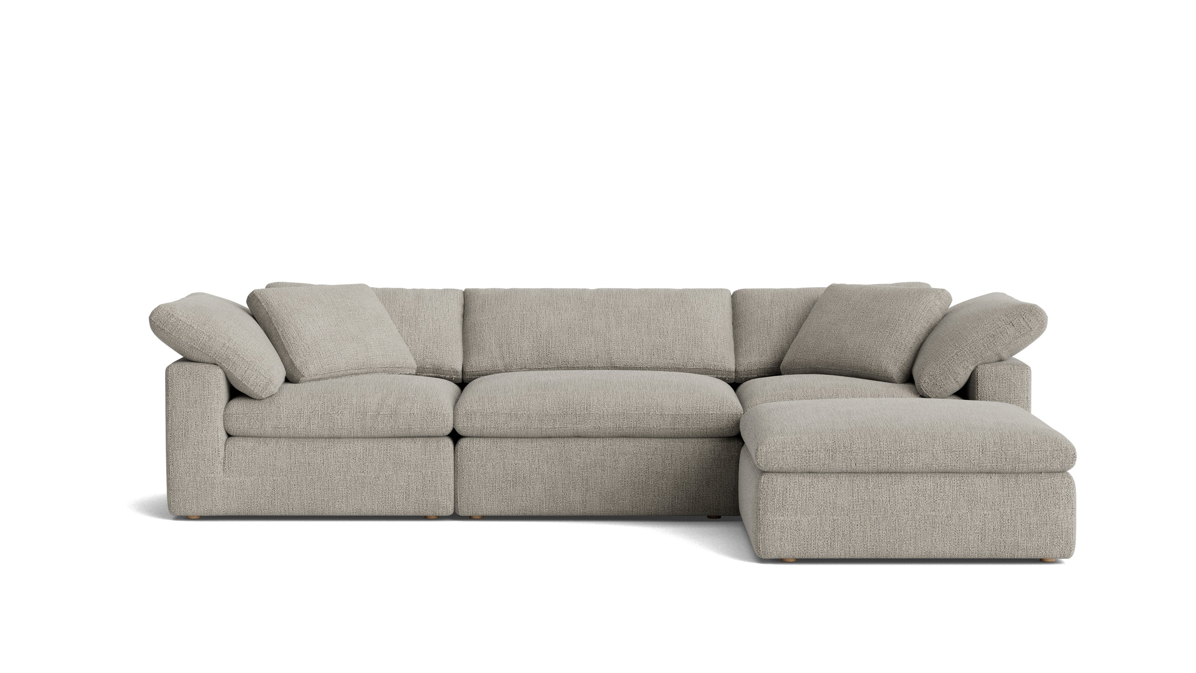 Movie Night™ 4 - Piece Modular Sectional, Large, Oatmeal - Sundays CompanySEC-YJ-902-007