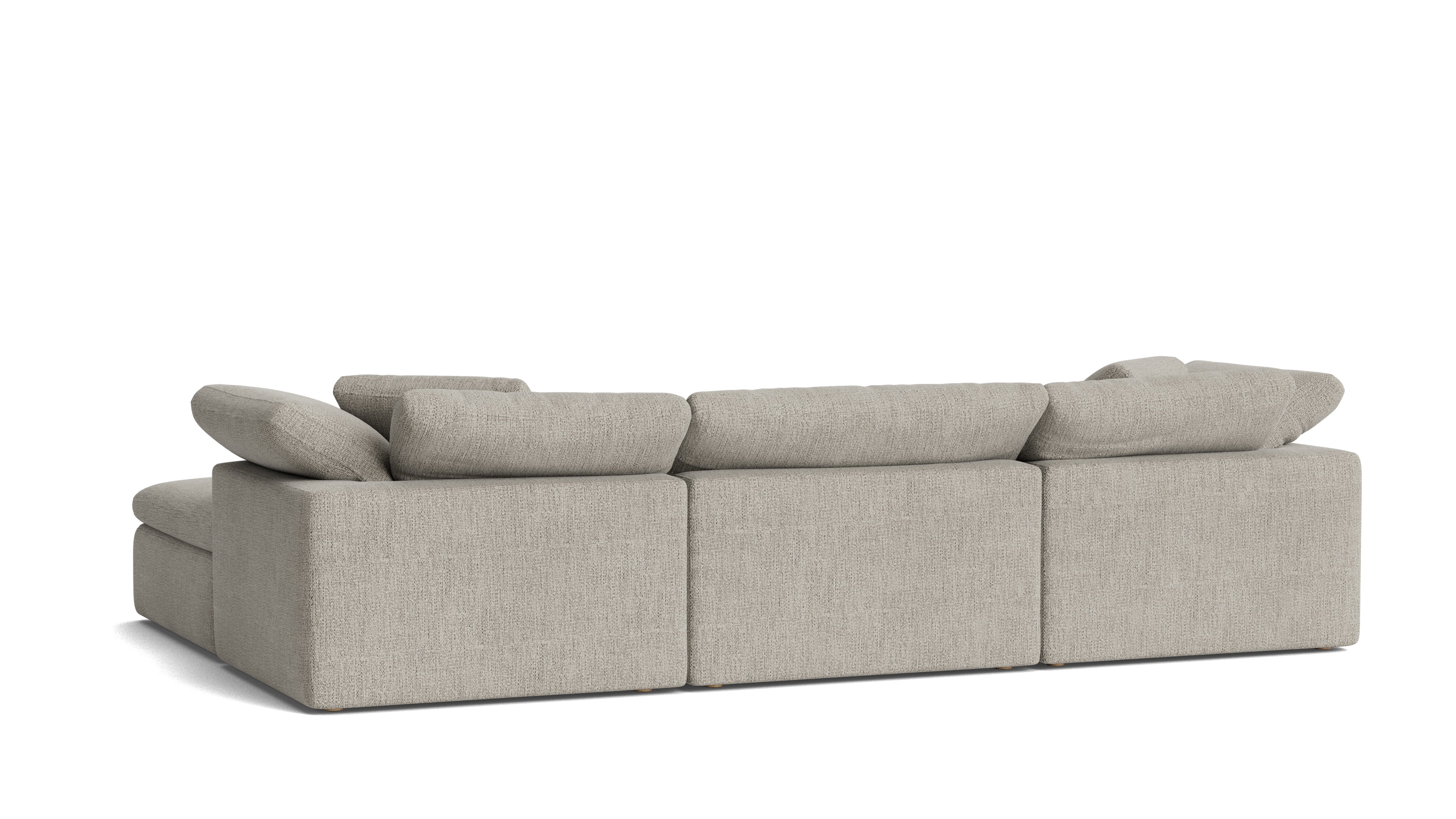 Movie Night™ 4-Piece Modular Sectional, Large, Oatmeal - Sundays