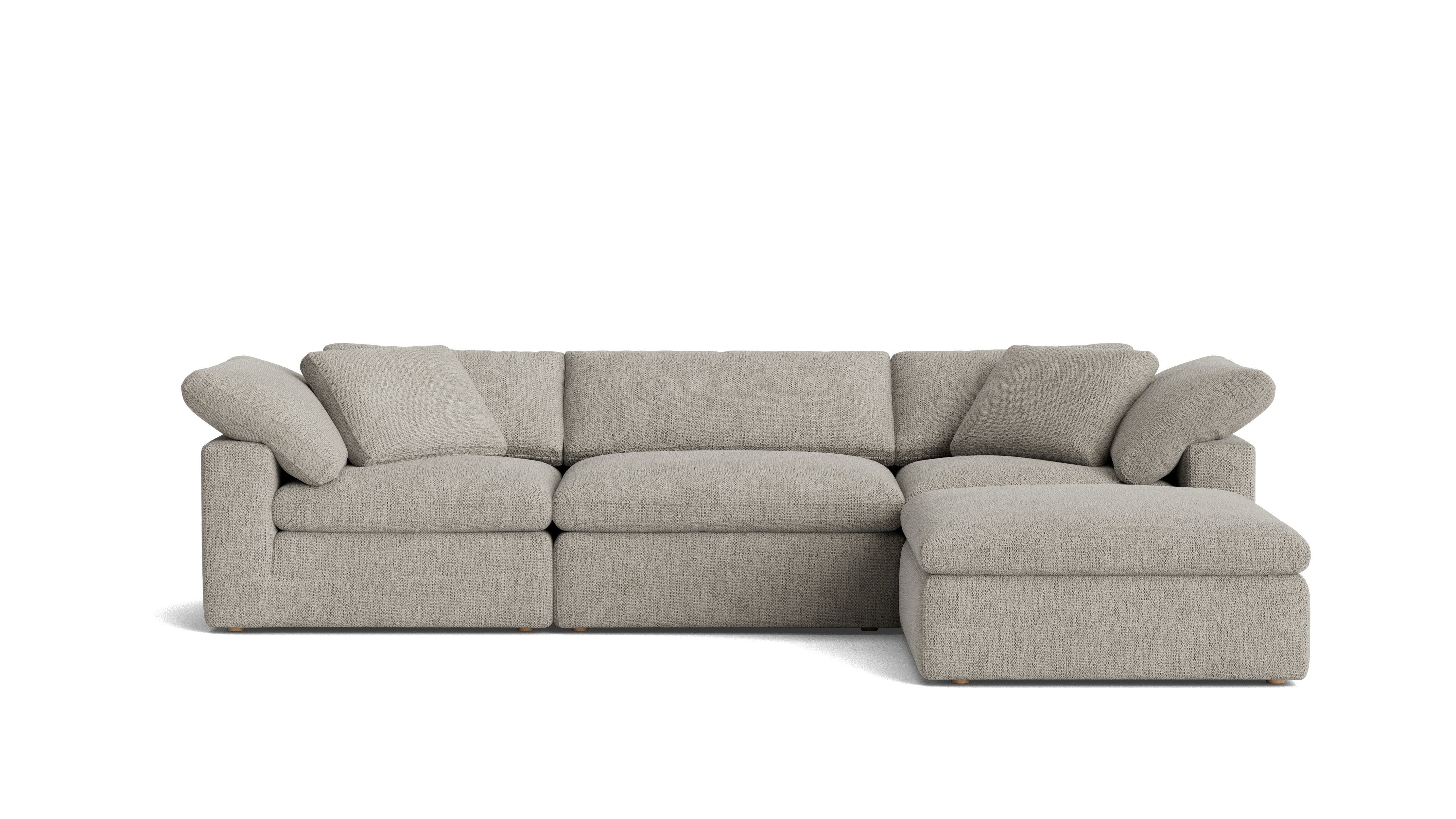 Movie Night™ 4-Piece Modular Sectional, Large, Oatmeal - Sundays