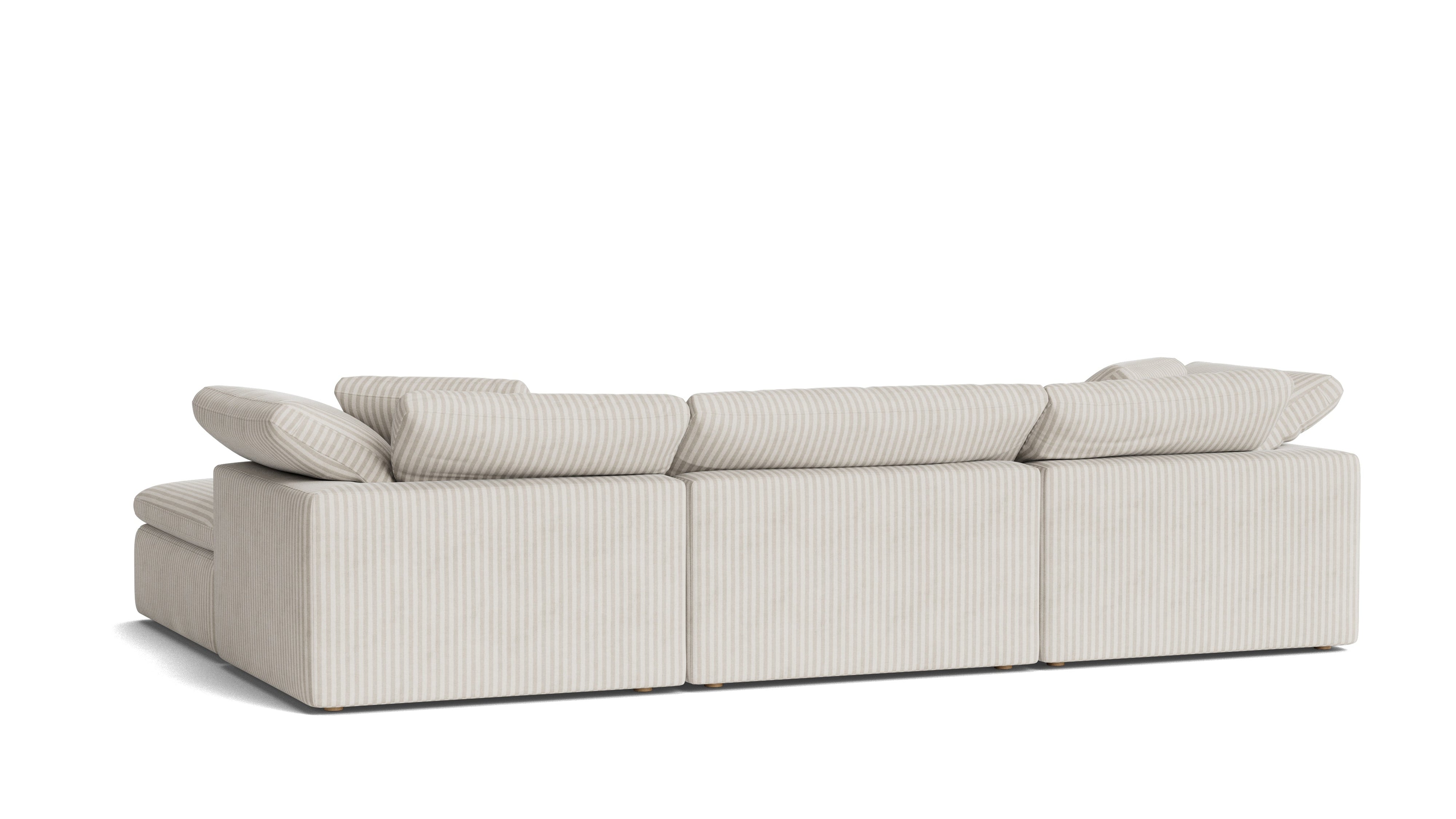 Movie Night™ 4-Piece Modular Sectional, Large, Newport Stripe