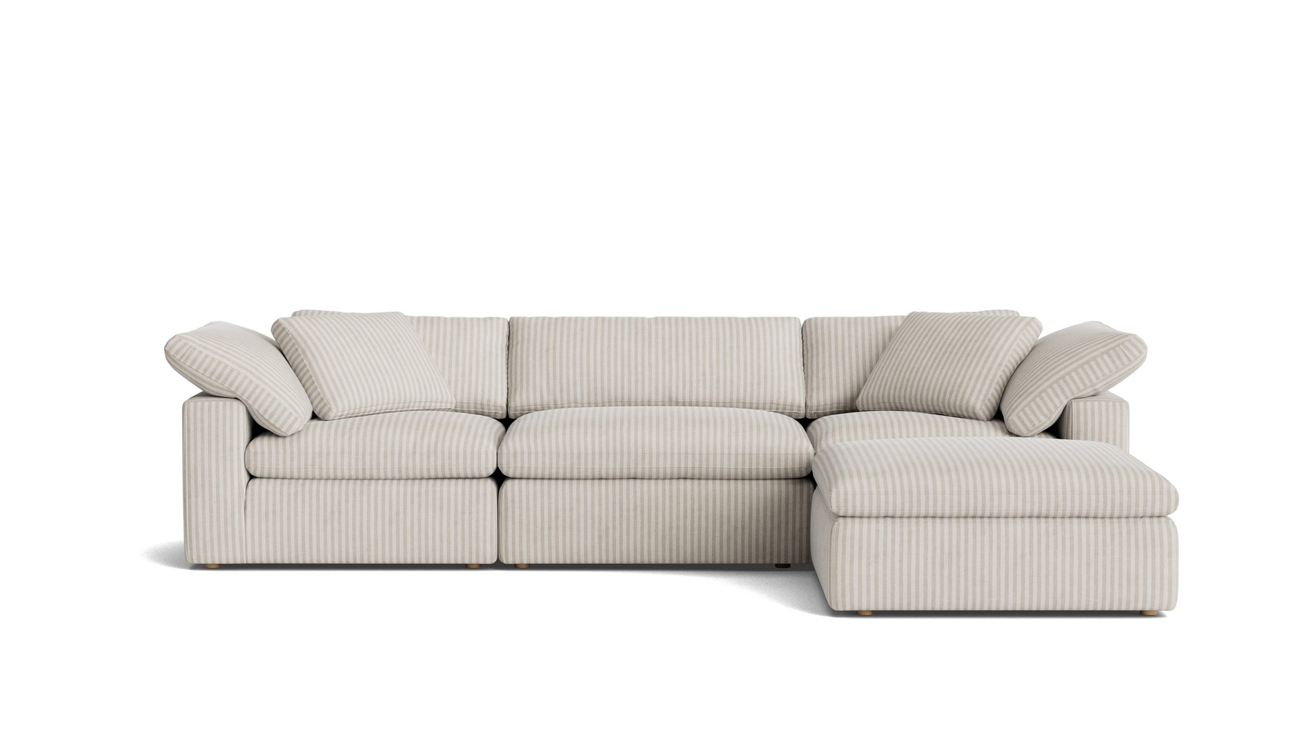 Movie Night™ 4-Piece Modular Sectional, Large, Newport Stripe_image