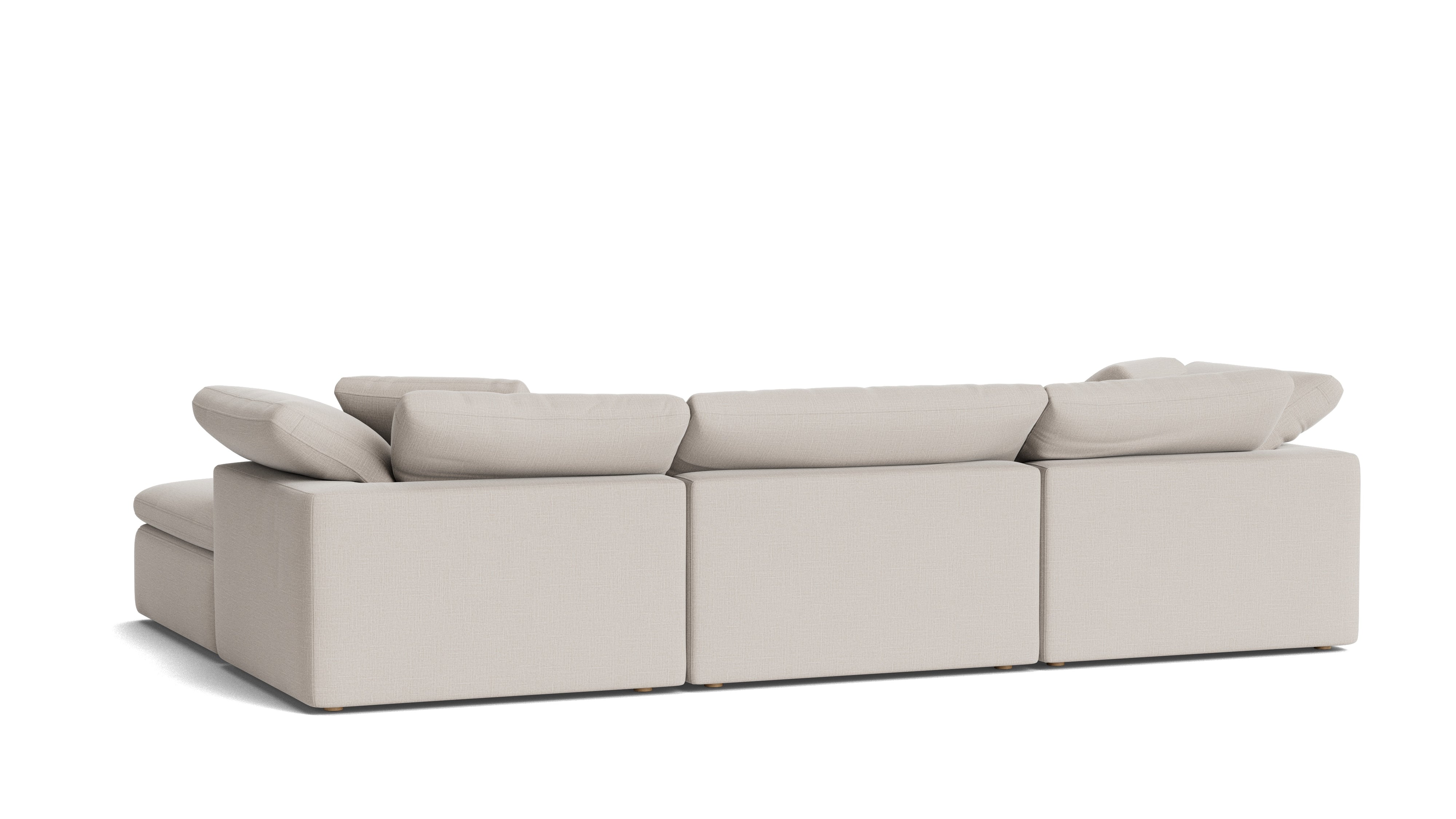 Movie Night™ 4 - Piece Modular Sectional, Large, Clay - Sundays CompanySEC-YJ-902-015