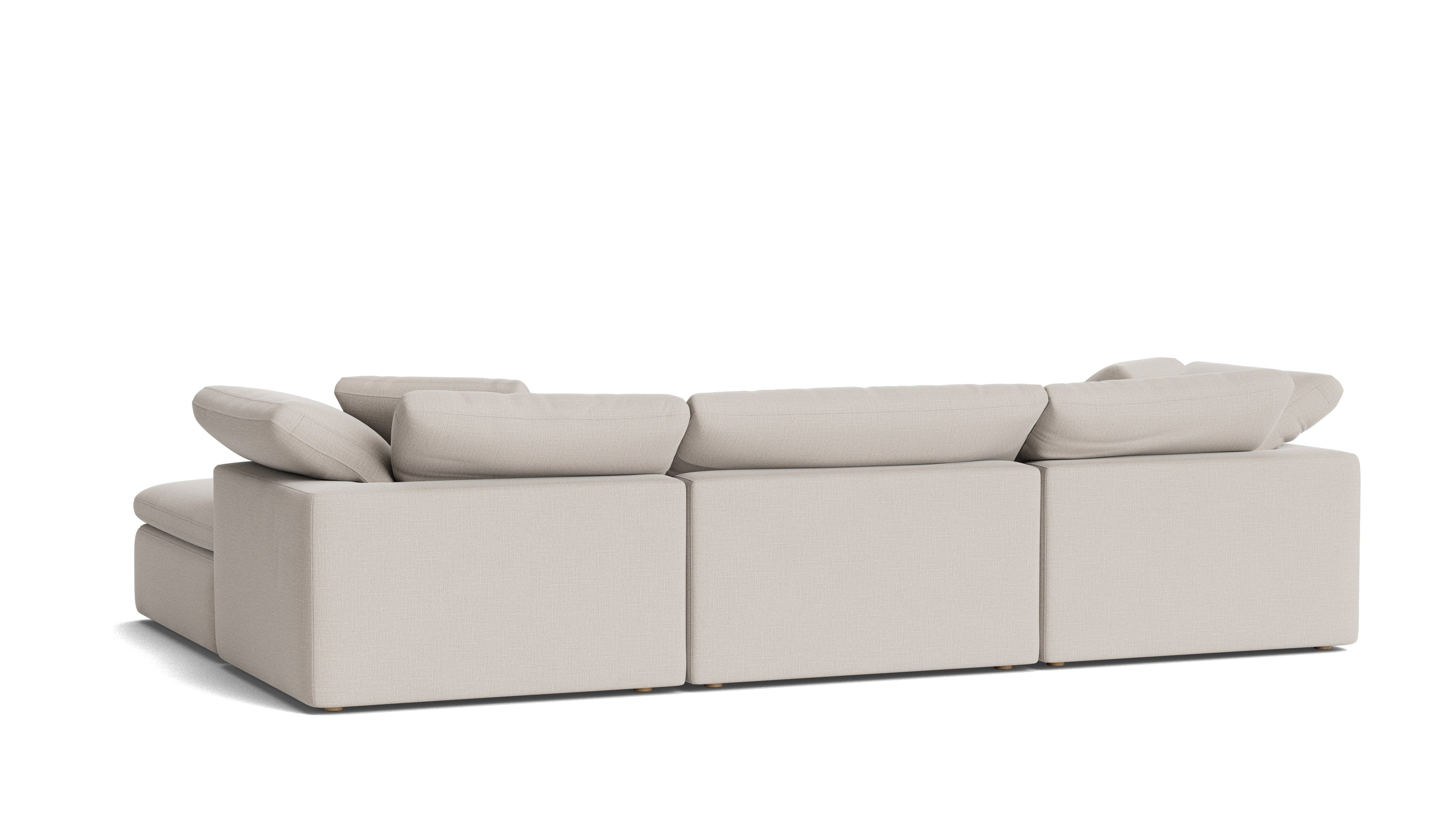 Movie Night™ 4-Piece Modular Sectional, Large, Clay