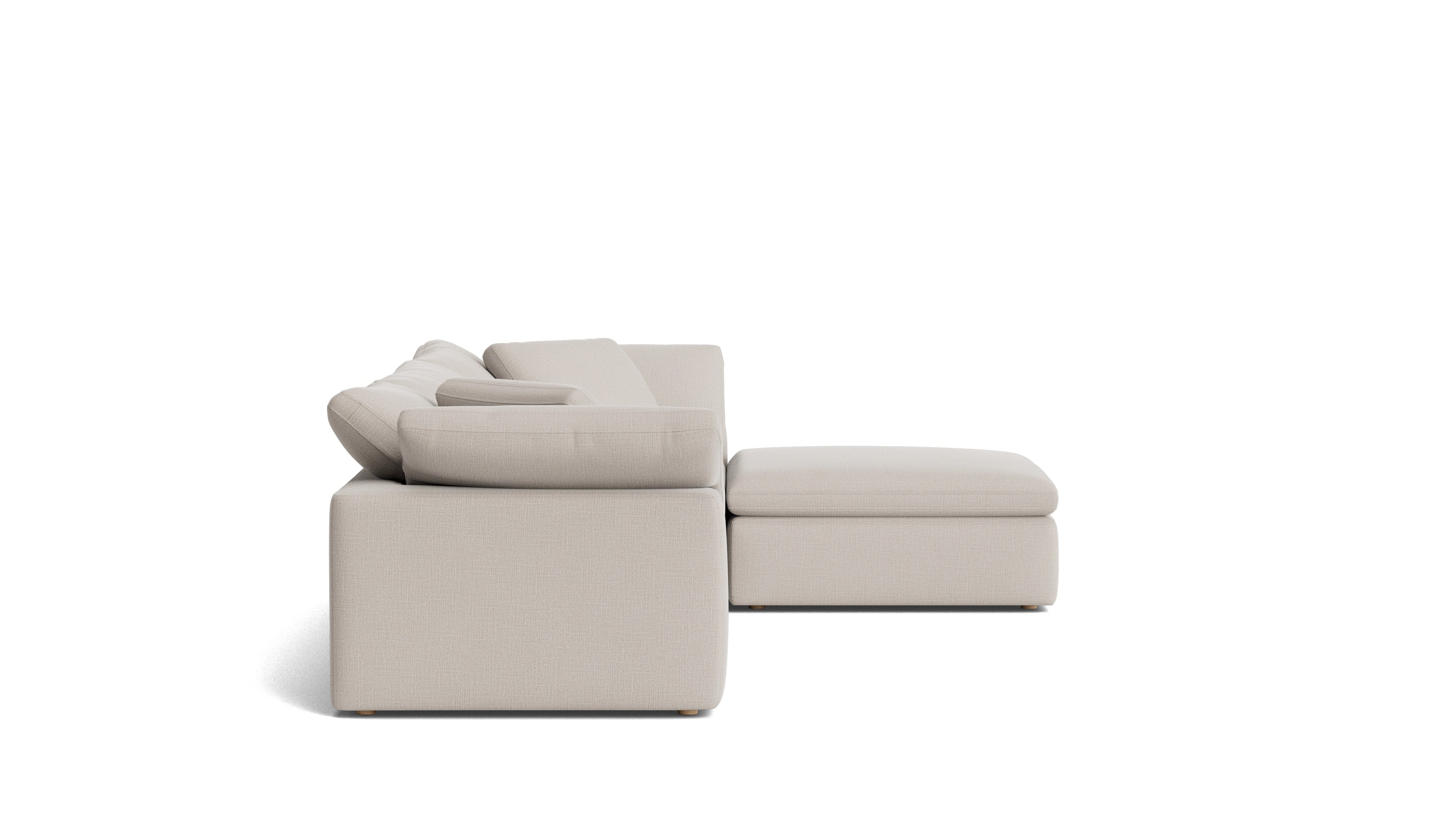 Movie Night™ 4-Piece Modular Sectional, Large, Clay