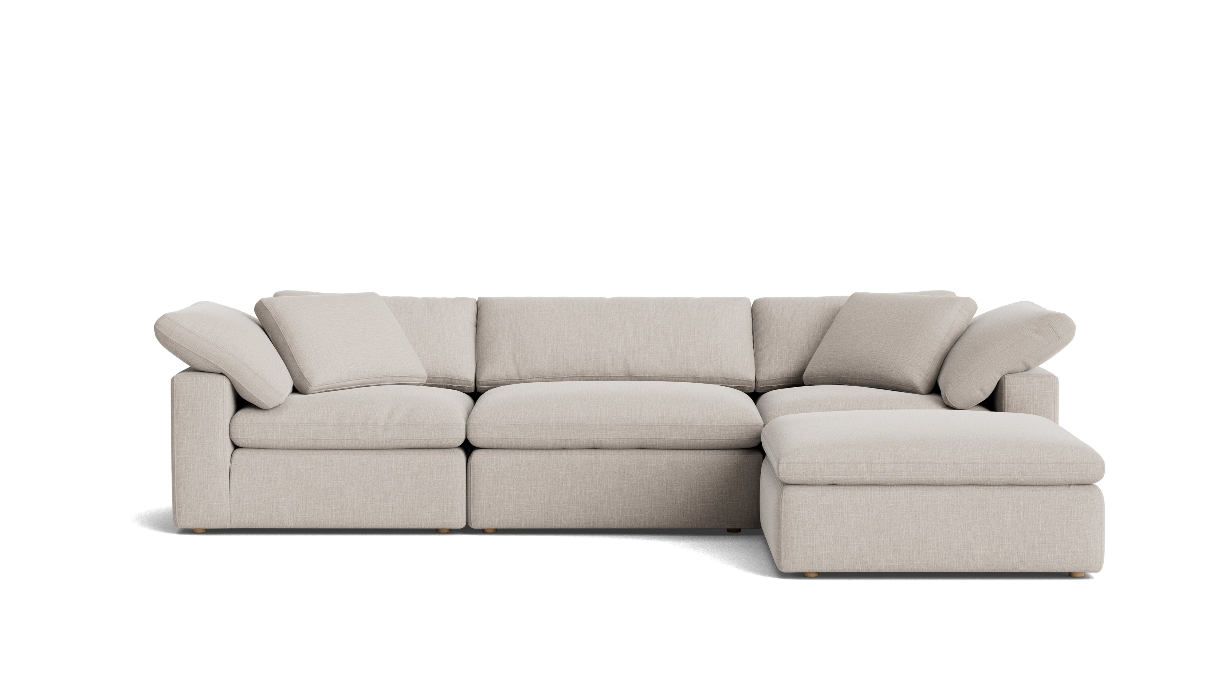 Movie Night™ 4-Piece Modular Sectional, Large, Clay