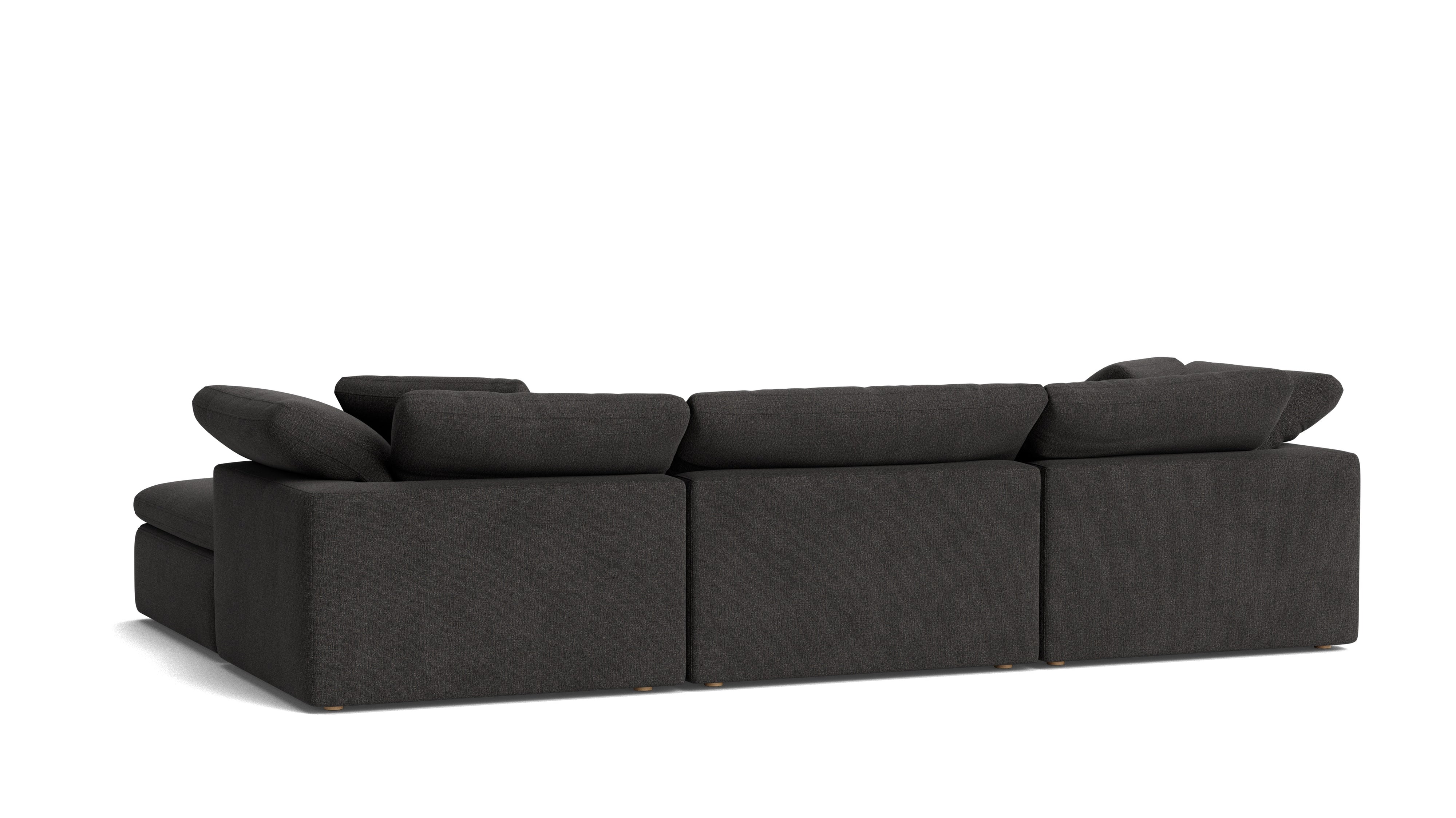 Movie Night™ 4 - Piece Modular Sectional, Large, Dark Shadow - Sundays CompanySEC-YJ-902-025