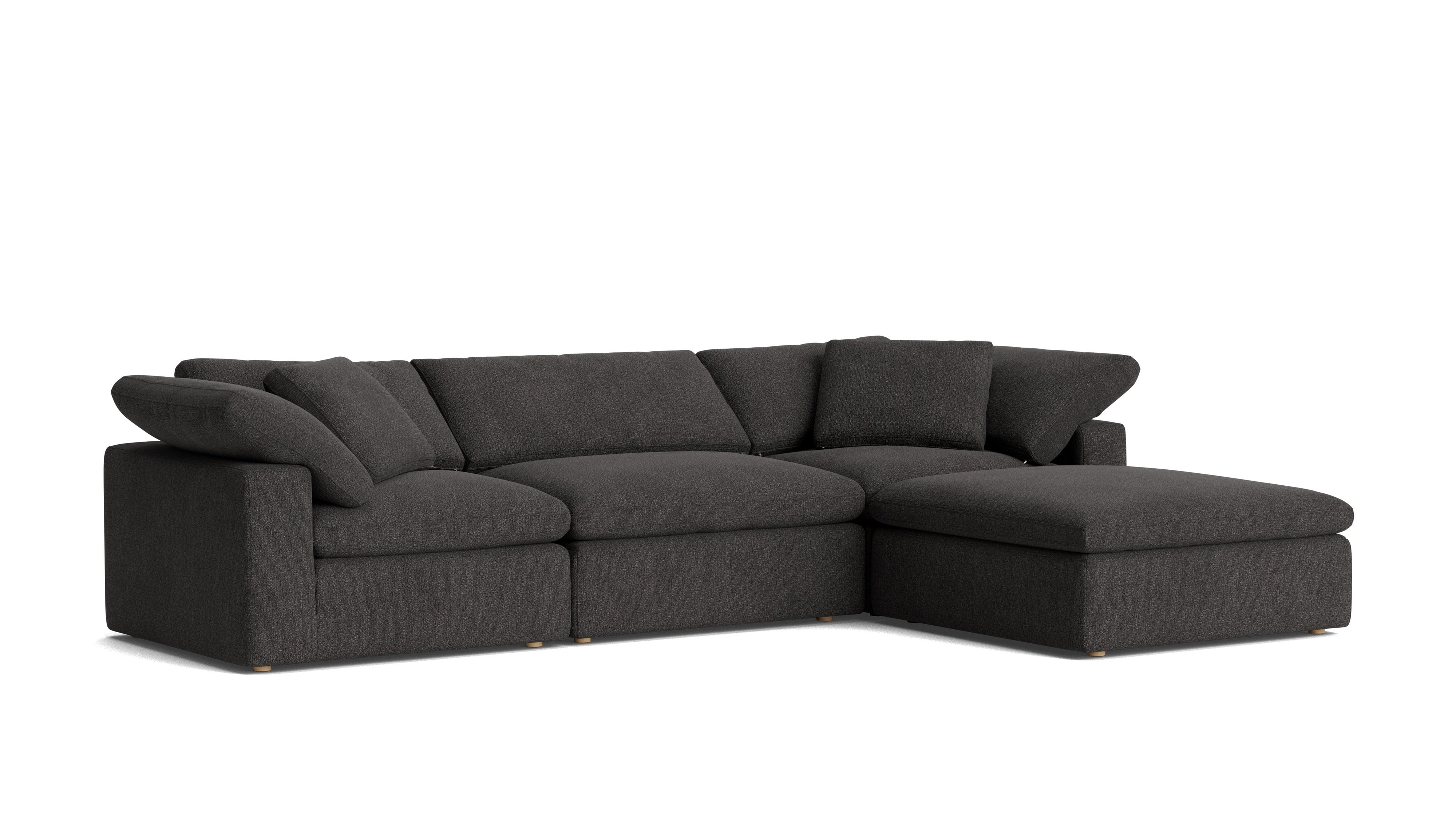 Movie Night™ 4-Piece Modular Sectional, Large, Dark Shadow
